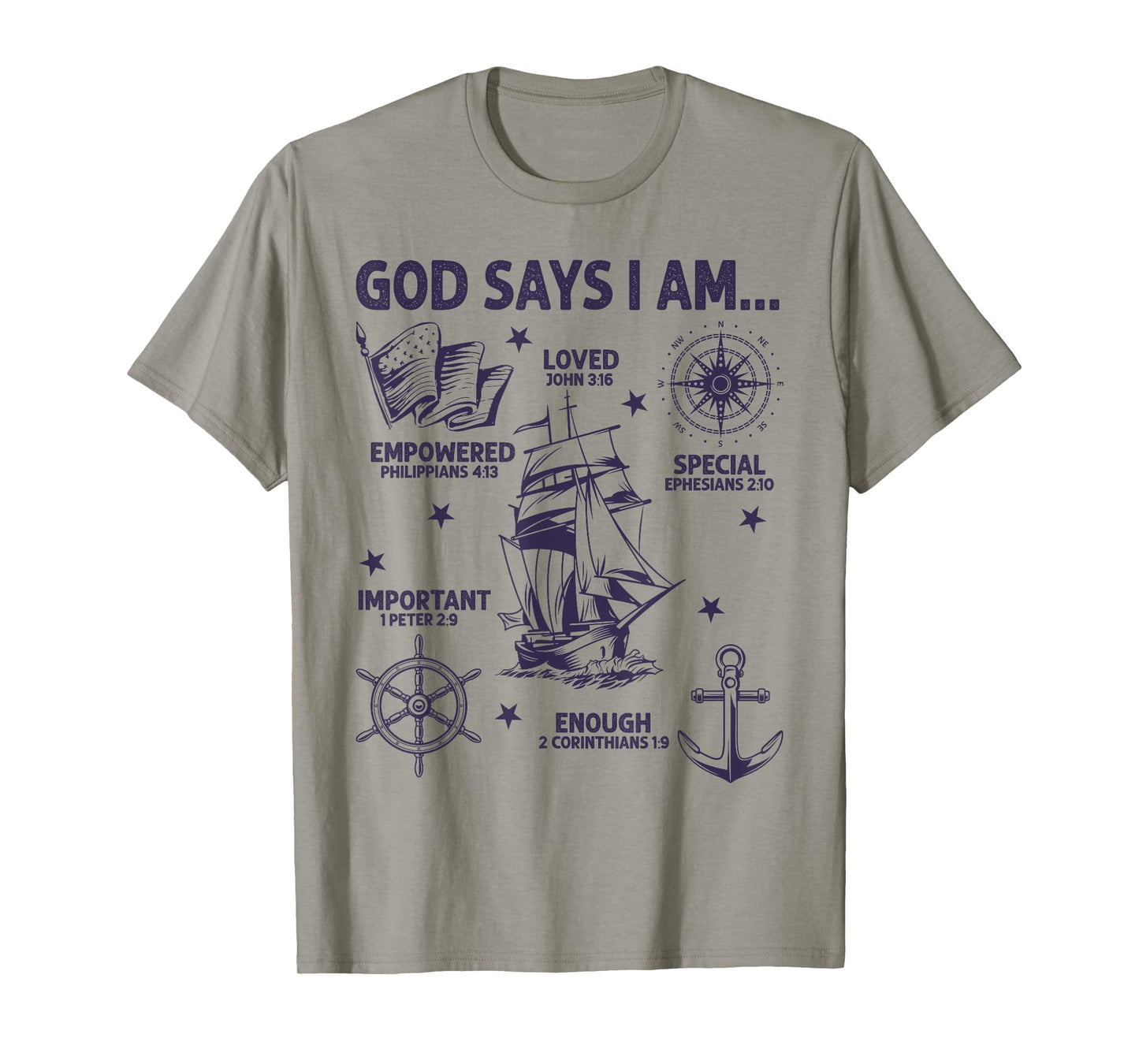 God Says I Am Columbus Day Lover Men Women Christian T-Shirt