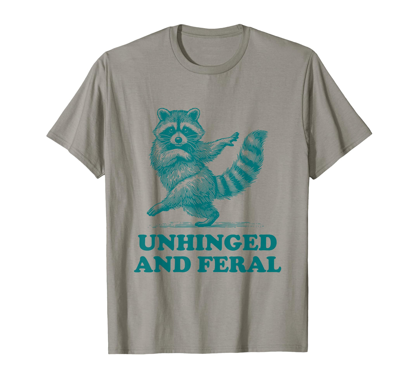 Unhinged And Feral Vintage Funny Raccoon T-Shirt