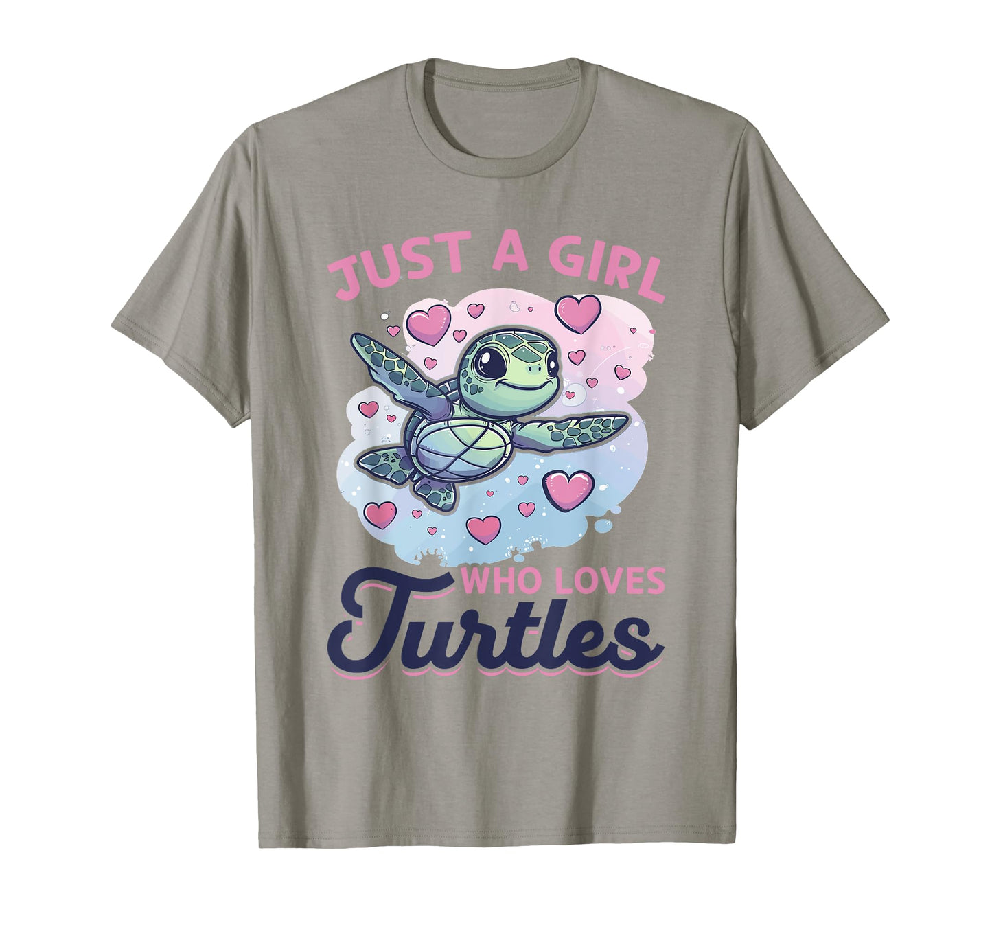 Funny Sea Turtle Animal Just A Girl Who Loves Turtles T-Shirt