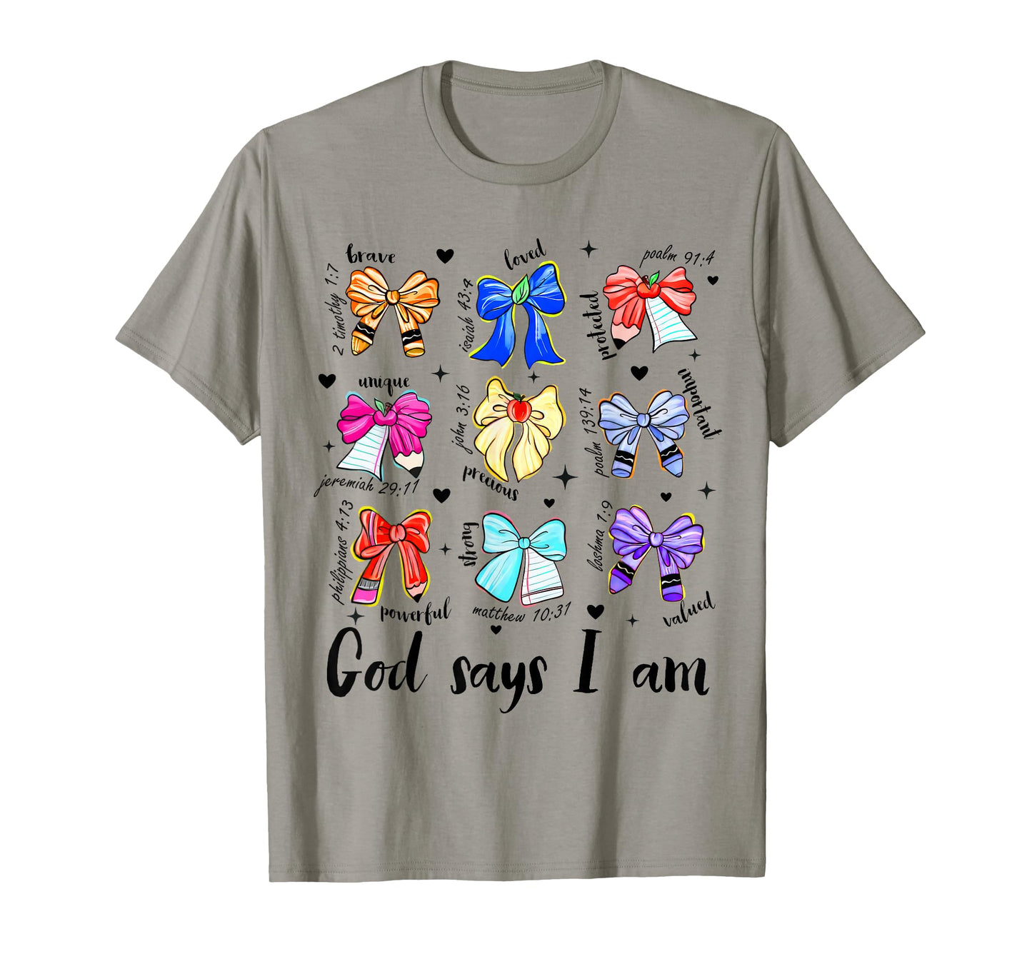 Christian Teacher Life Teaching Back to School God Says I'm T-Shirt