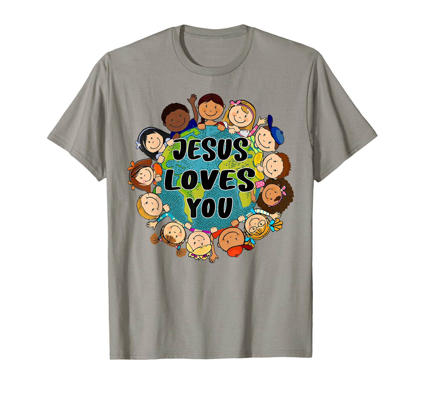 Christian Faith Jesus Loves You Boys Women Kids Girls T-Shirt
