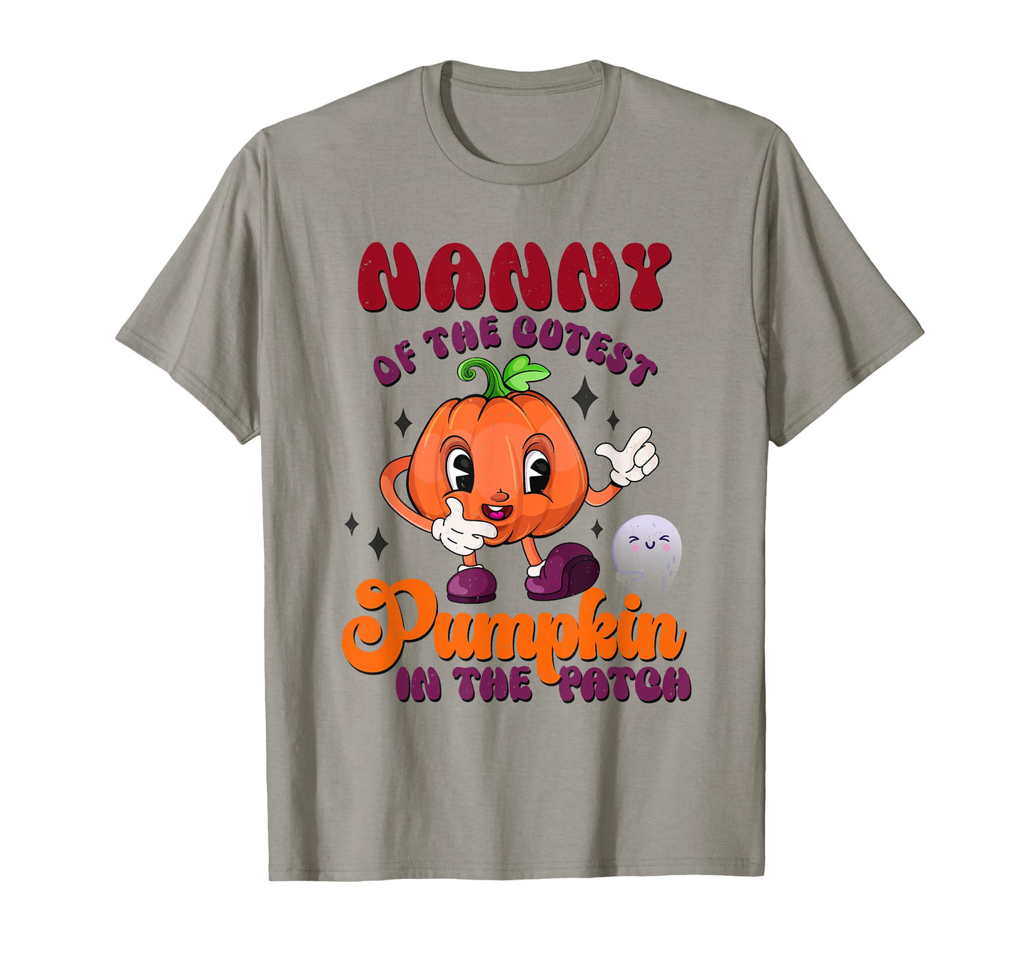 Nanny Of The Cutest Pumpkin In The Patch Halloween Fall T-Shirt