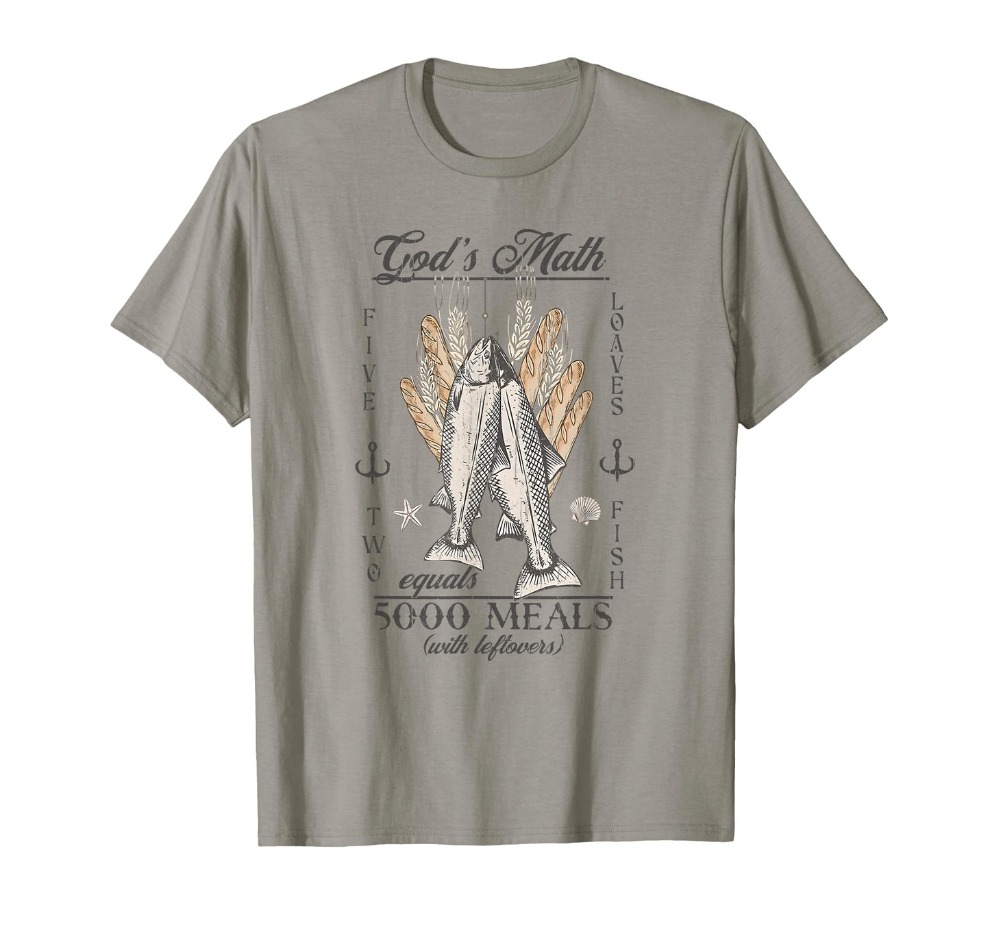 God's Math, Equals 5000 Meals, Jesus Feeds The 5000 T-Shirt