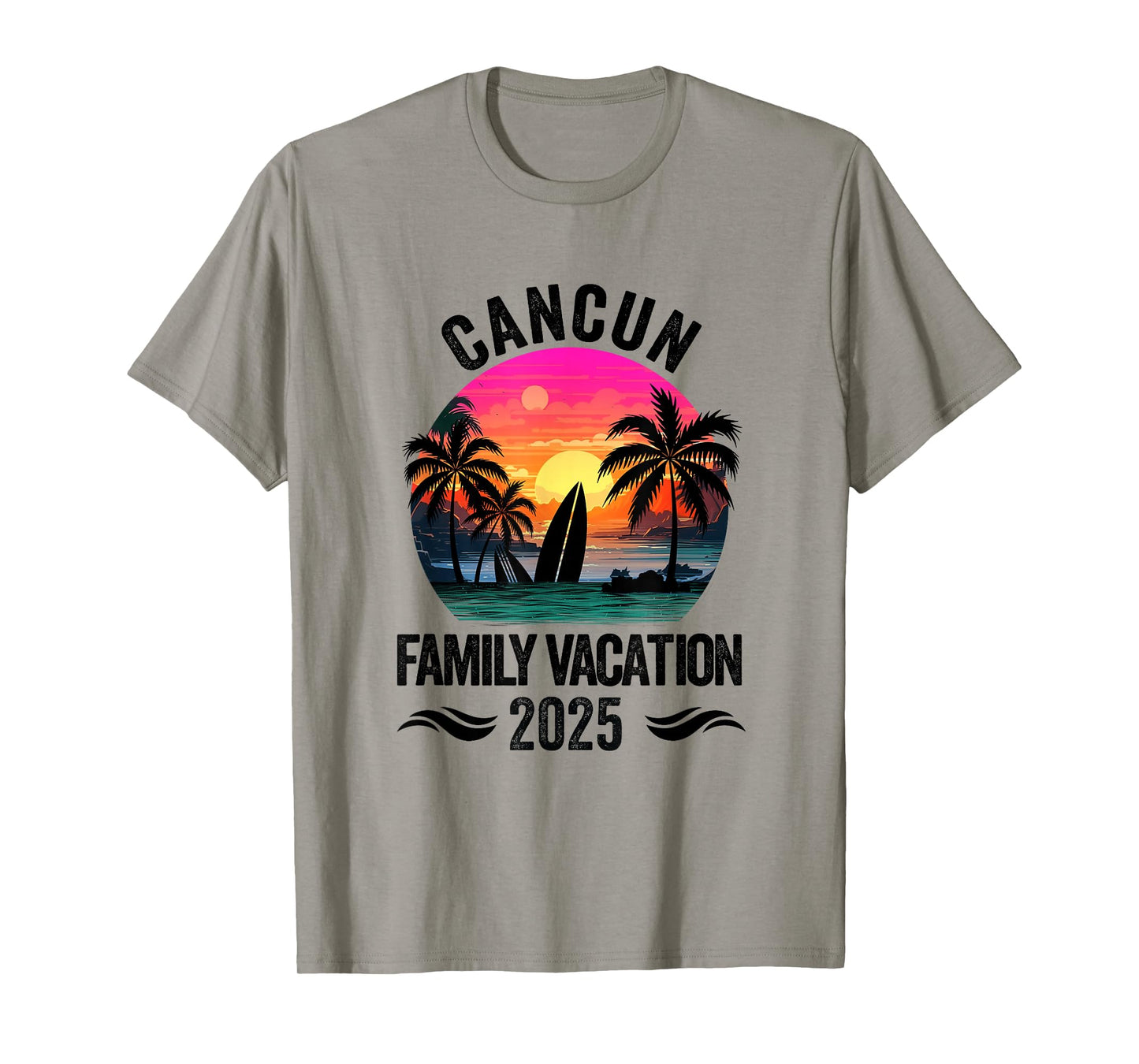 Cancun Family Vacation 2025 Matching Outfits Beach Summer T-Shirt