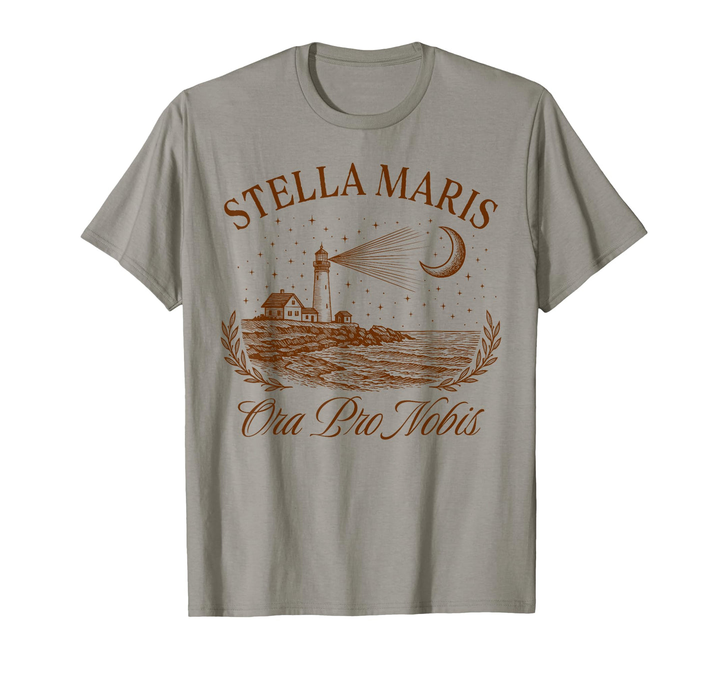 Catholic Mom Virgin Mary Faith Stella Maris Ora Pro Nobis T-Shirt