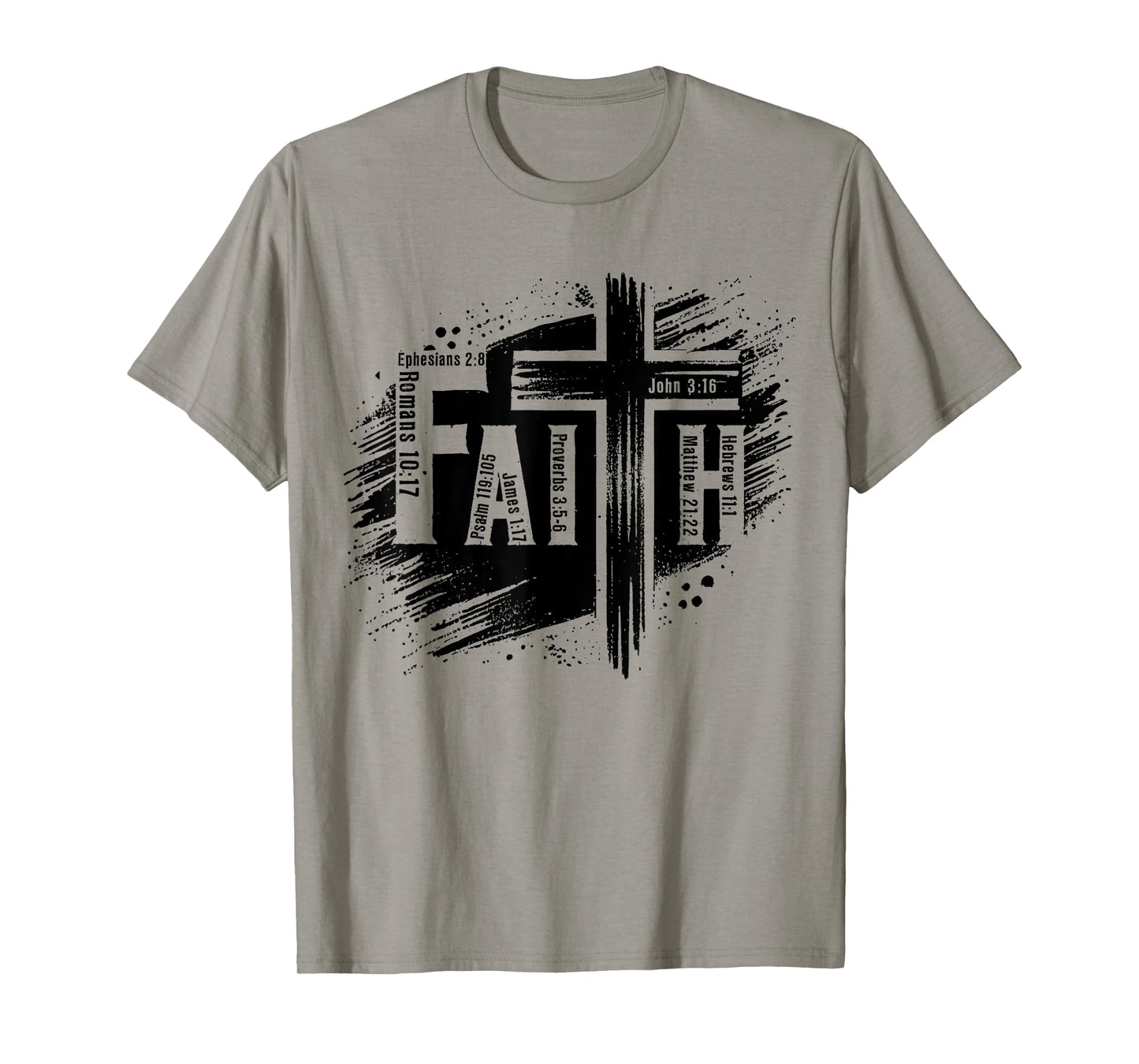 Cross Faith Christian Jesus Bible Verse Men Women Kids T-Shirt