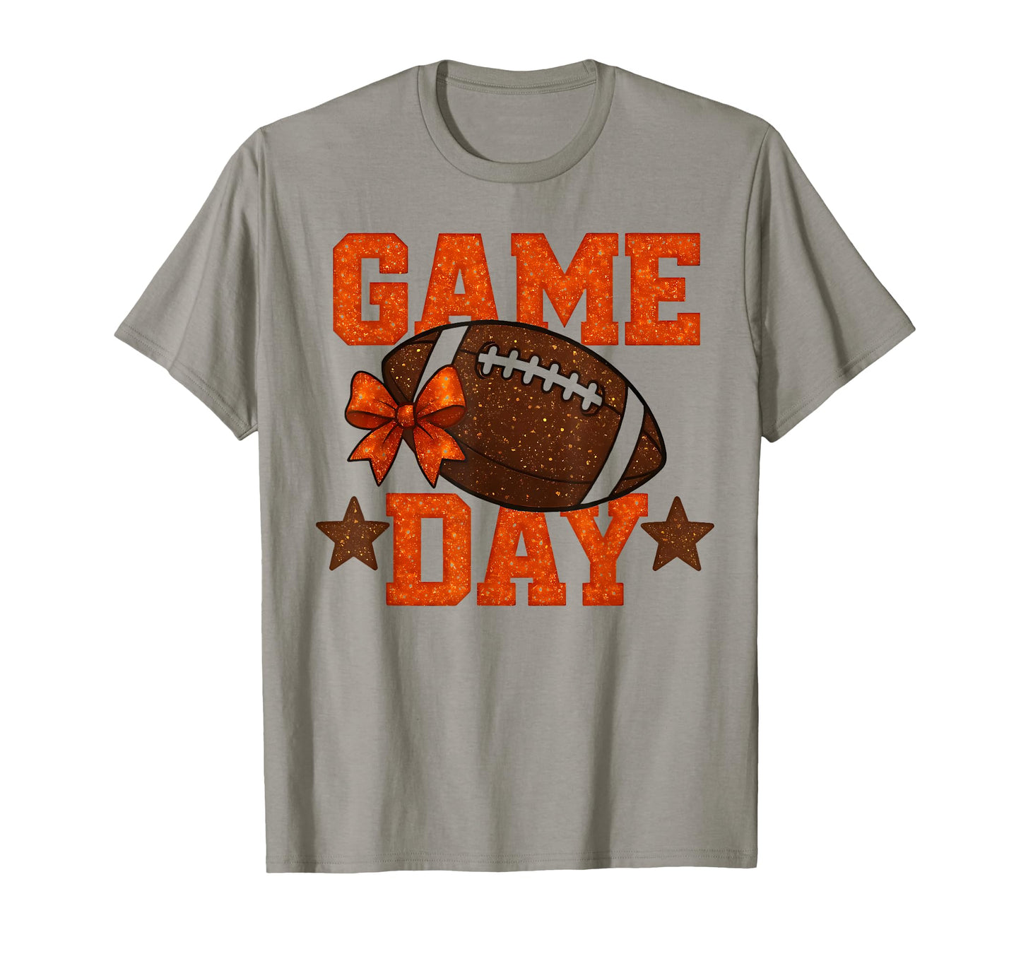 Game Day Football Season Football Orange Color Vibes T-Shirt