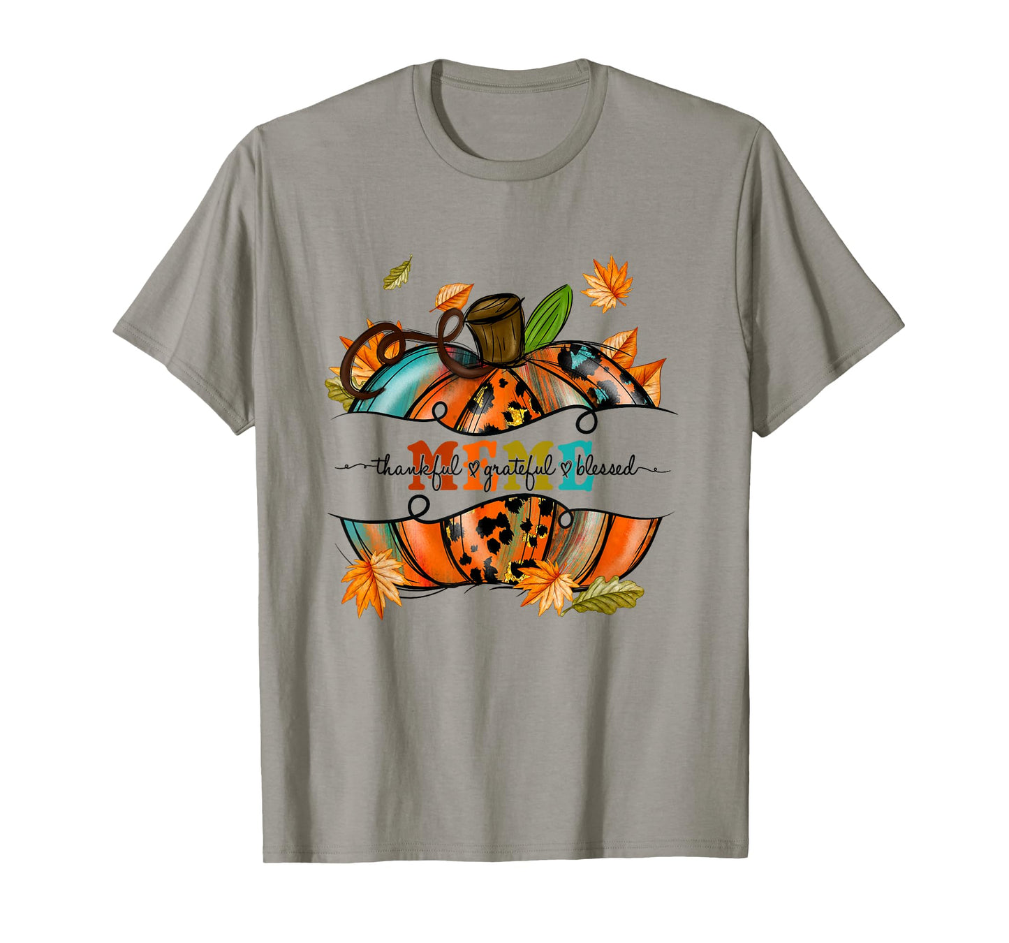 Autumn Fall Outfit Meme Thankful Grateful Blessed Pumpkin T-Shirt