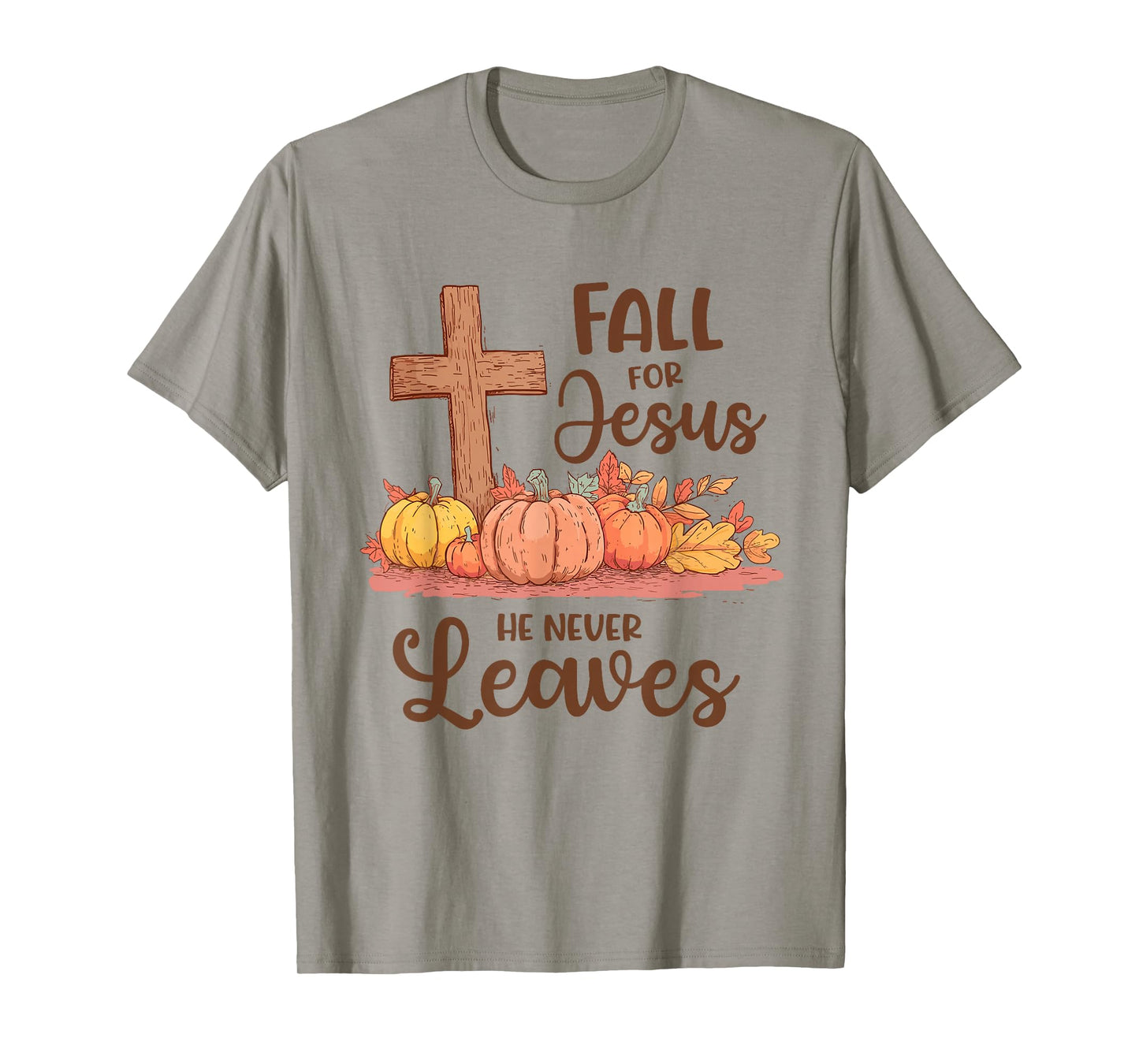 Christian Pumpkin Cross T-Shirt