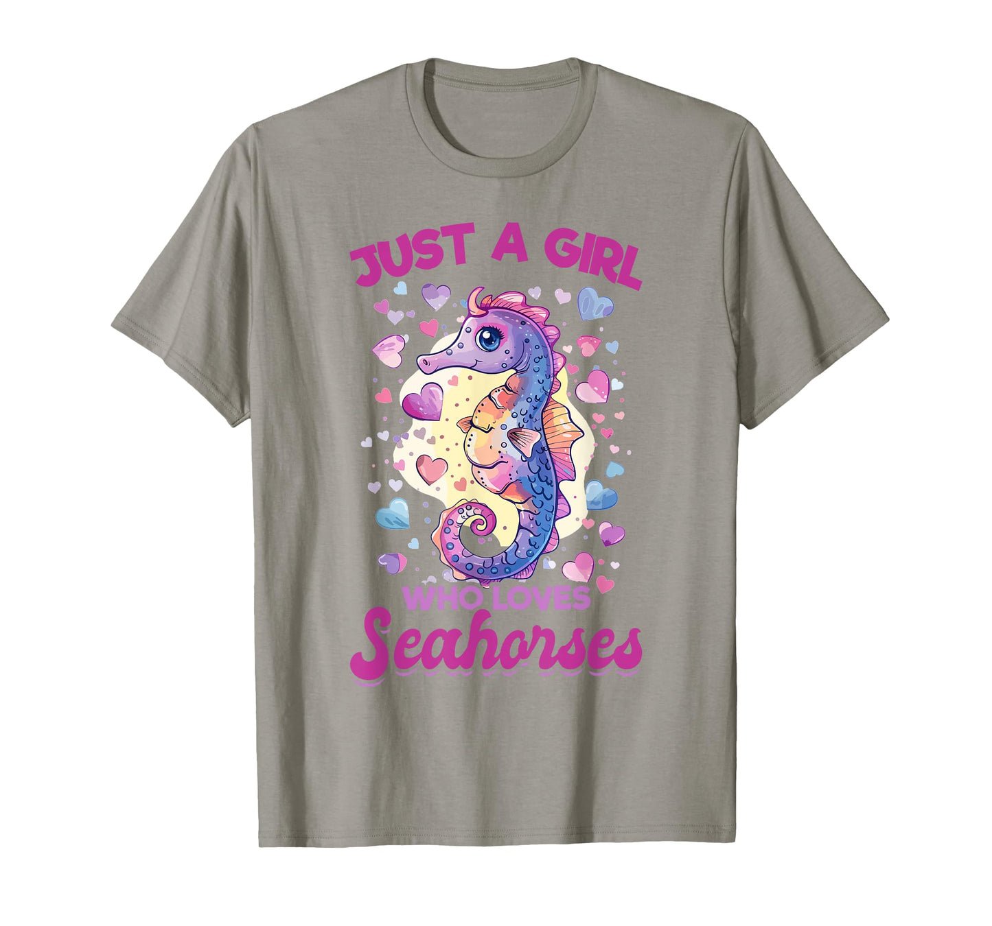 Funny Seahorse Animal Just A Girl Who Loves Seahorses T-Shirt
