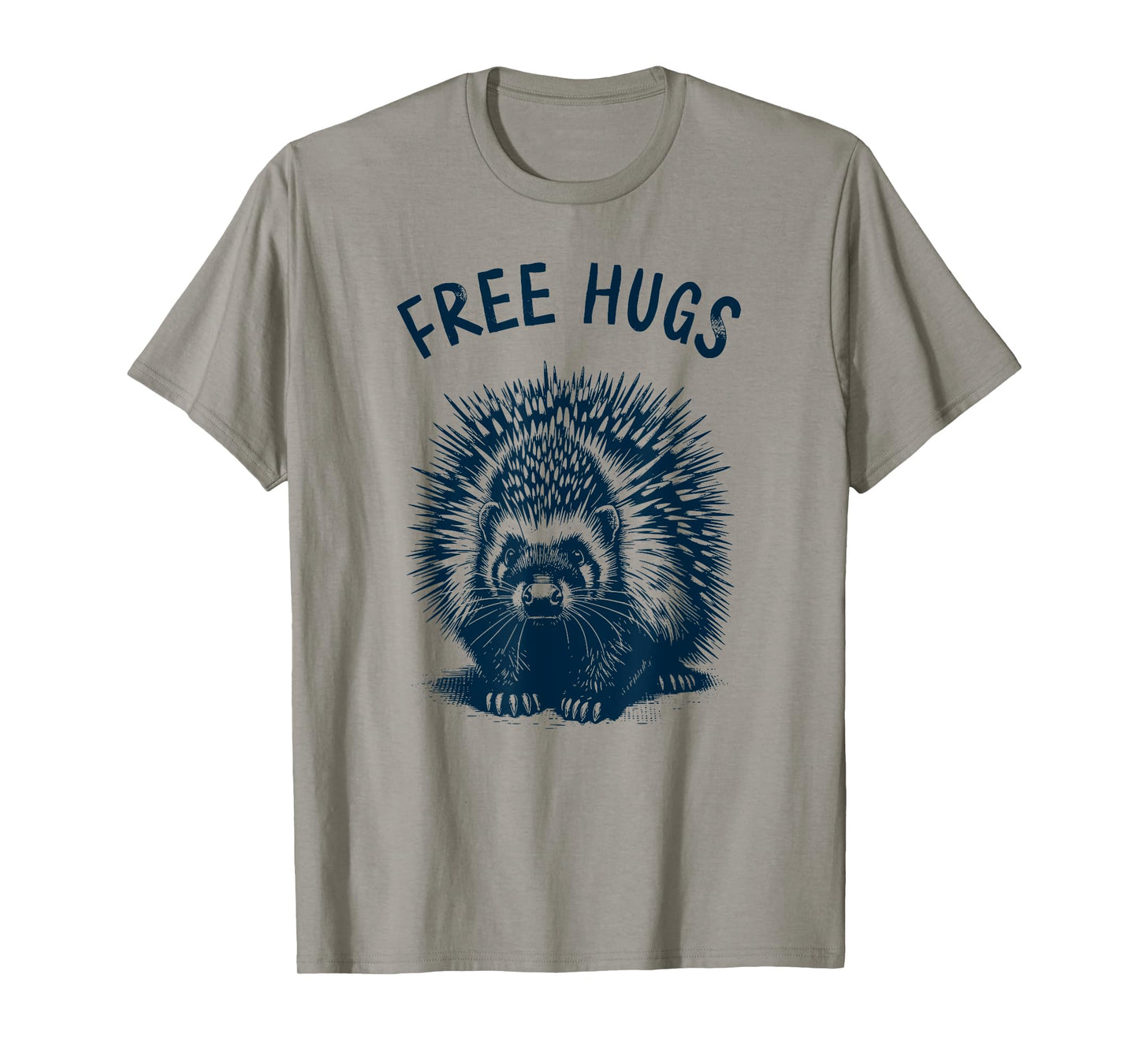 Free-Hugs - Cute Funny Porcupine Humor No Hugging T-Shirt