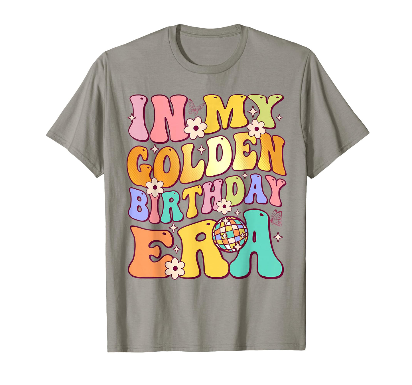 In My Golden Birthday Era Girls Women Retro Groovy Birthday T-Shirt