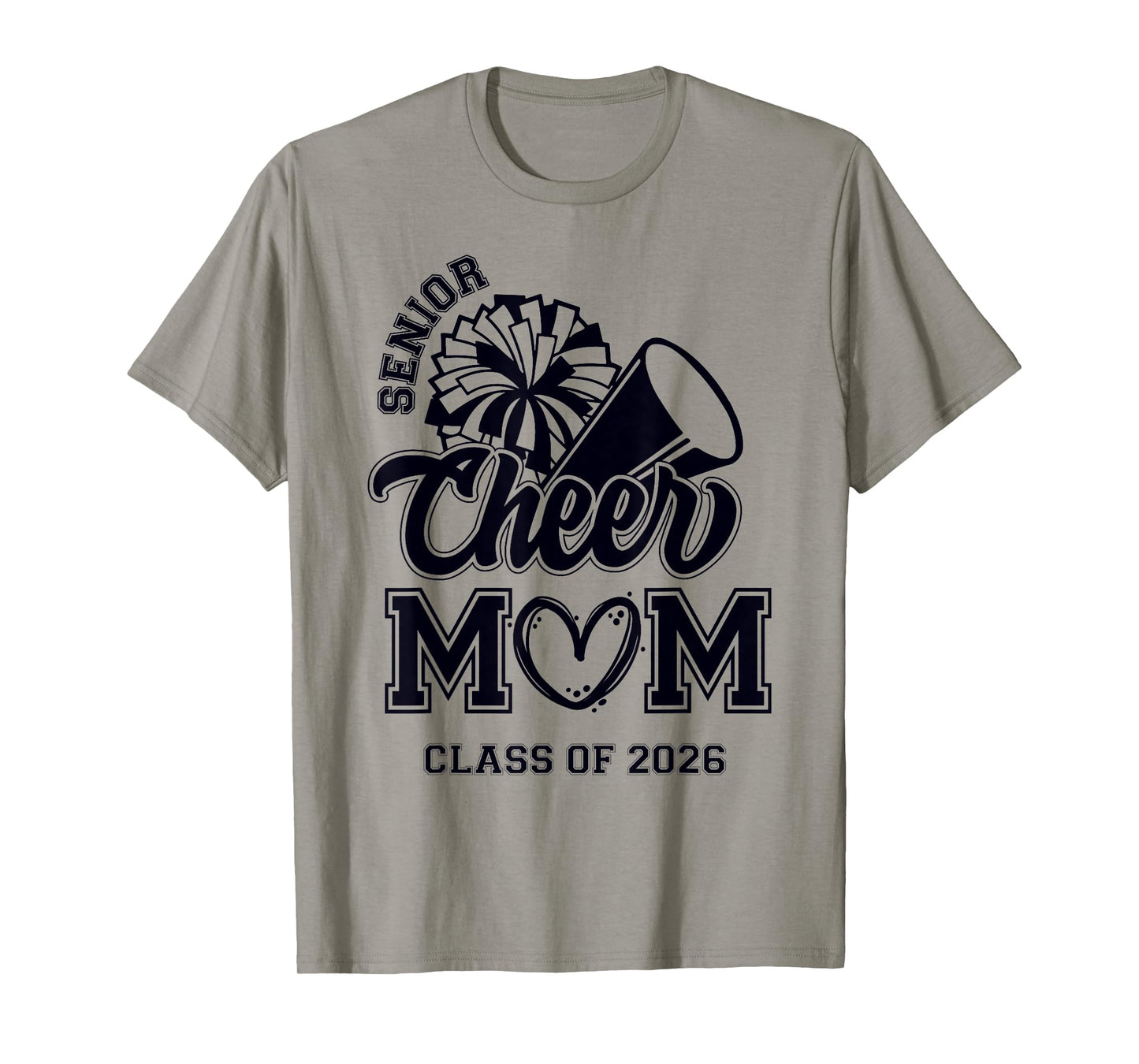 Senior Cheerleader Mom Cheer Class Of 2026 Graduation Women T-Shirt