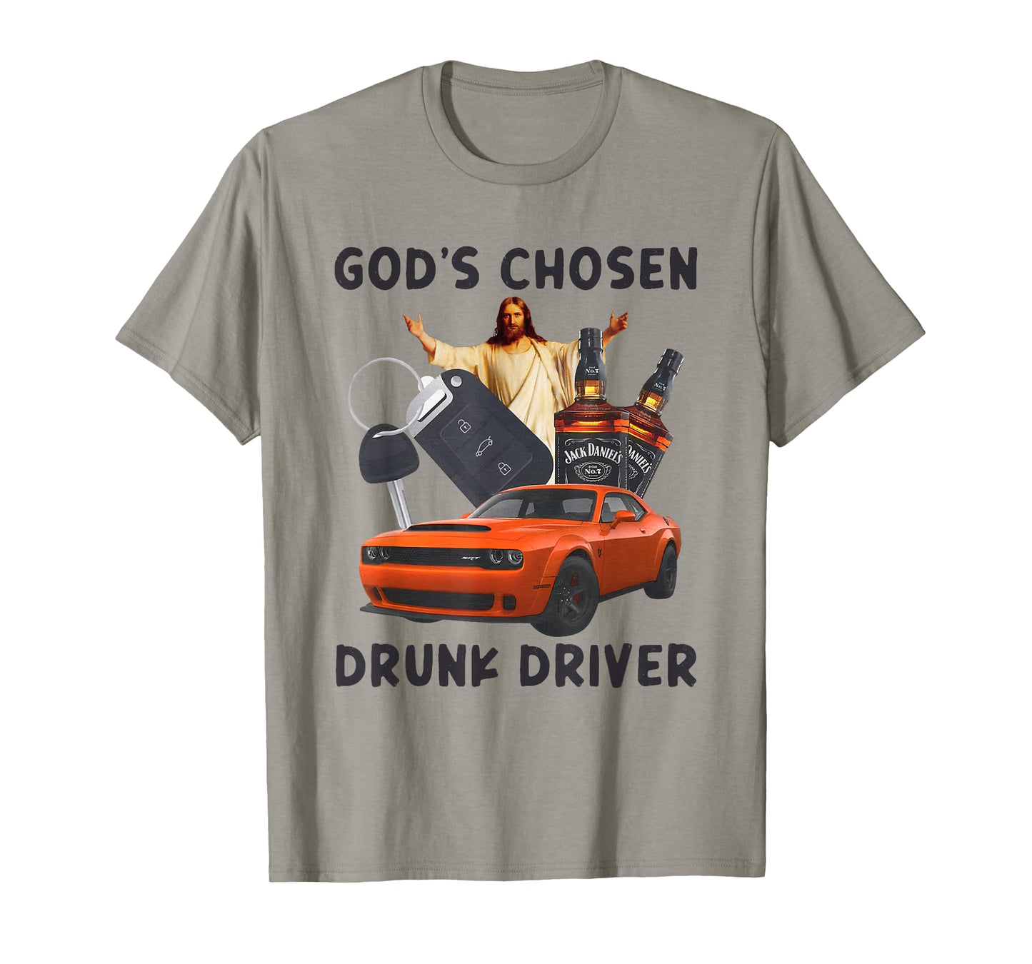 God's Chosen Drunk Driver Christian Jesus T-Shirt