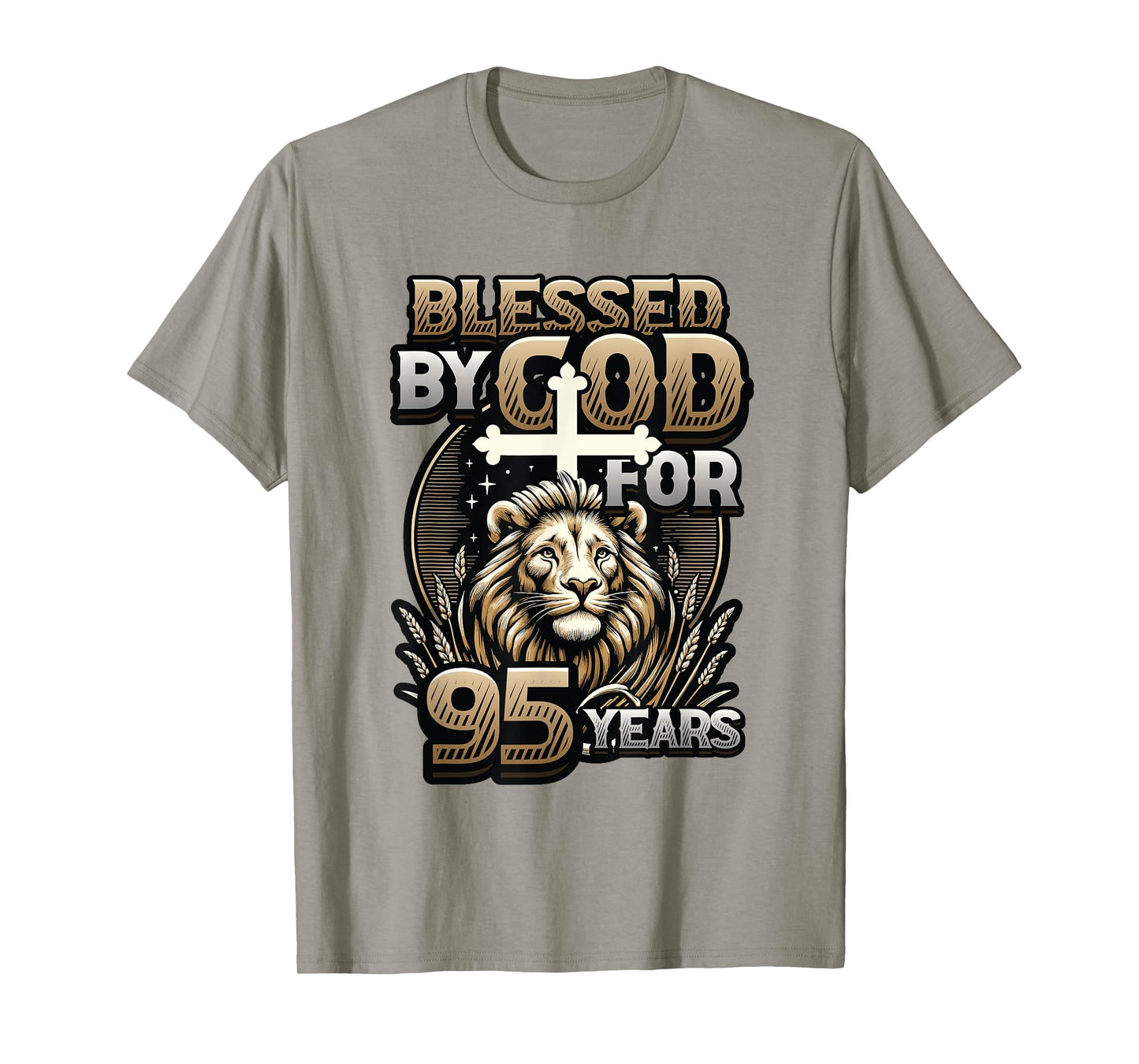 Blessed By God For 95 Years Religious Themed 95th Birthday T-Shirt