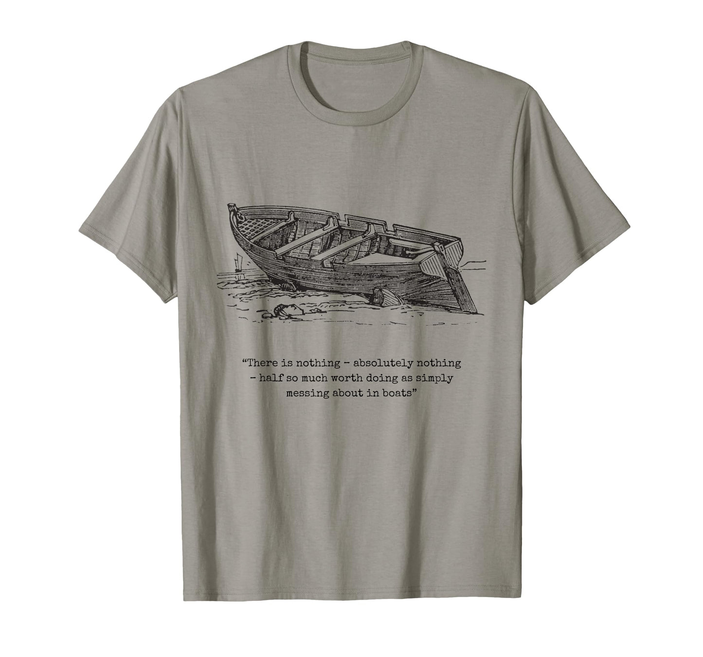 Wind in the Willows Book Quote Messing about in Boats Boys T-Shirt