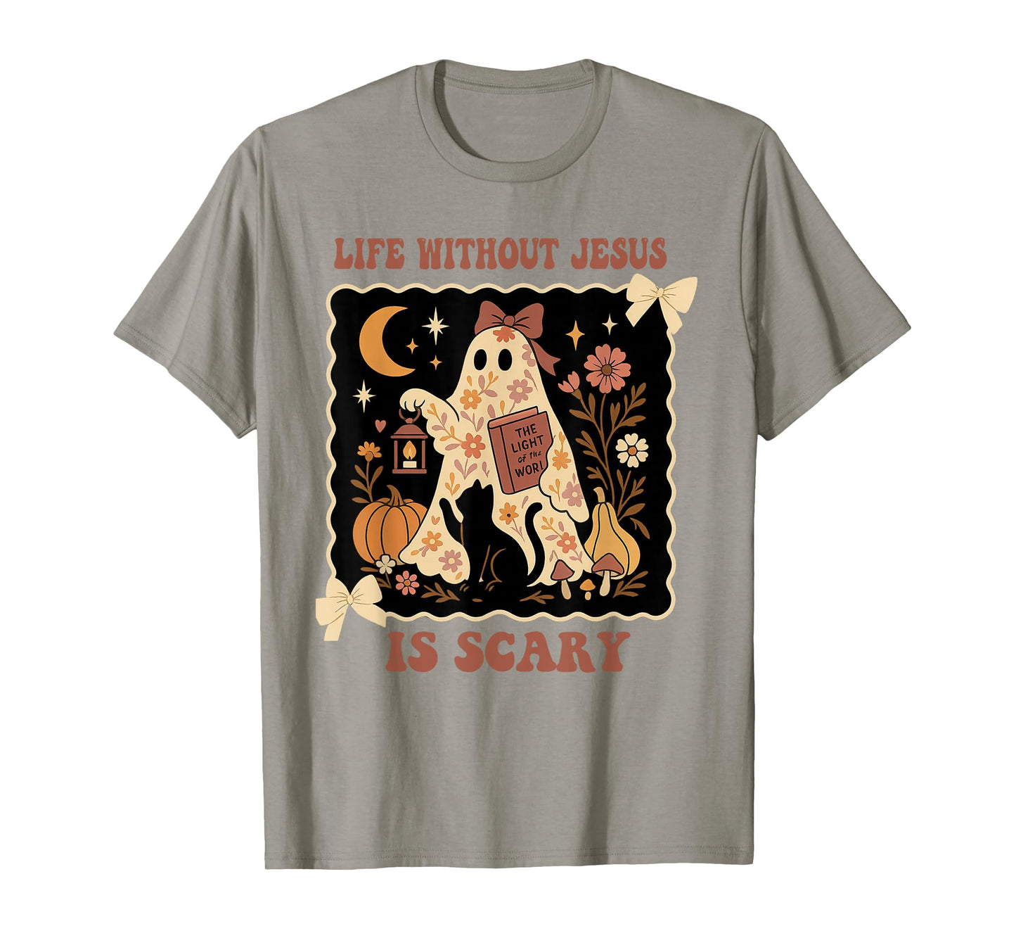 Spooky Life is Scary Without Jesus Christian Halloween T-Shirt