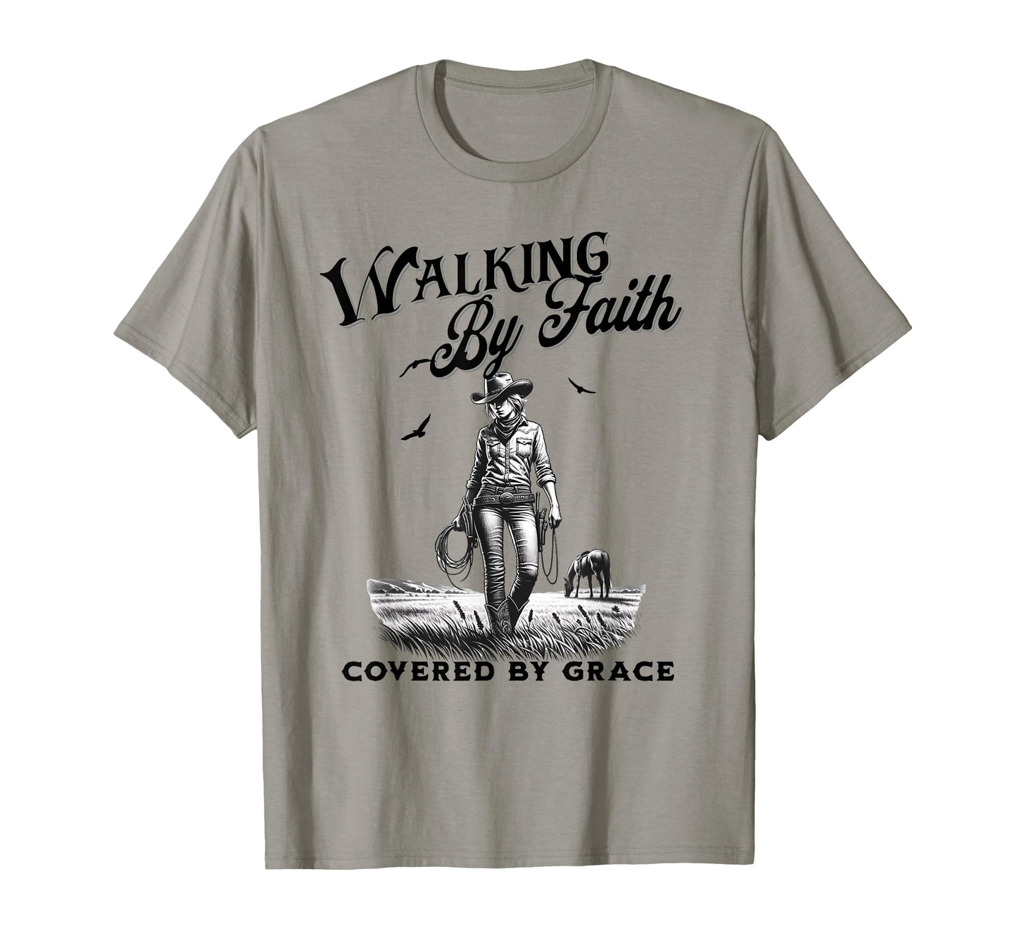 Christian Cowgirl Bible Verse Western Jesus Faith Based T-Shirt