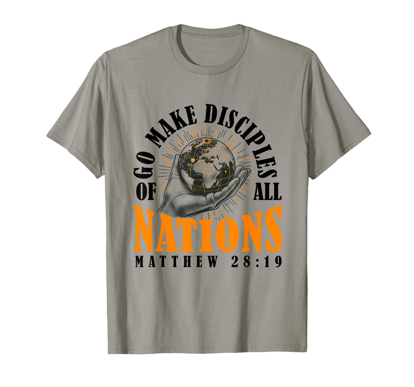 Go And Make Disciples of All Nations Retro Christian Bible T-Shirt