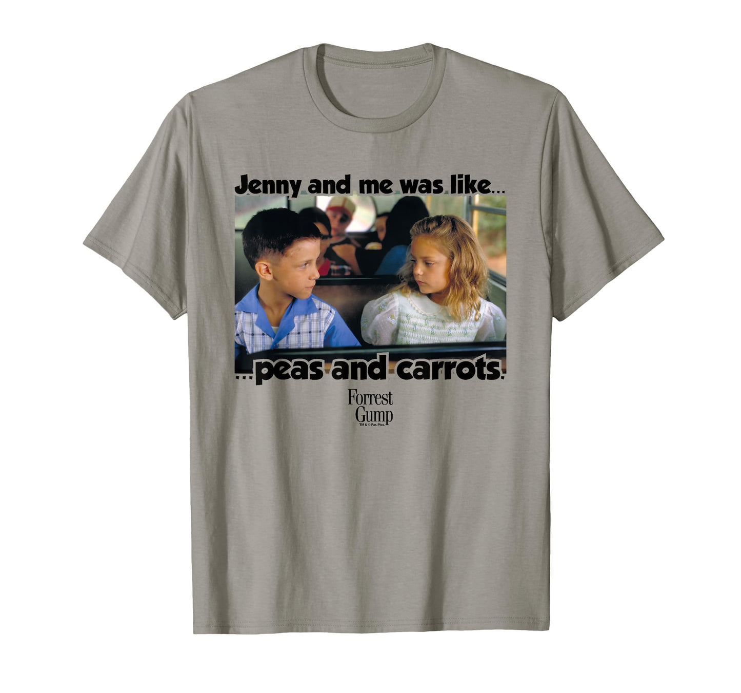 Forrest Gump Jenny And Me Was Like Peas And Carrots T-Shirt
