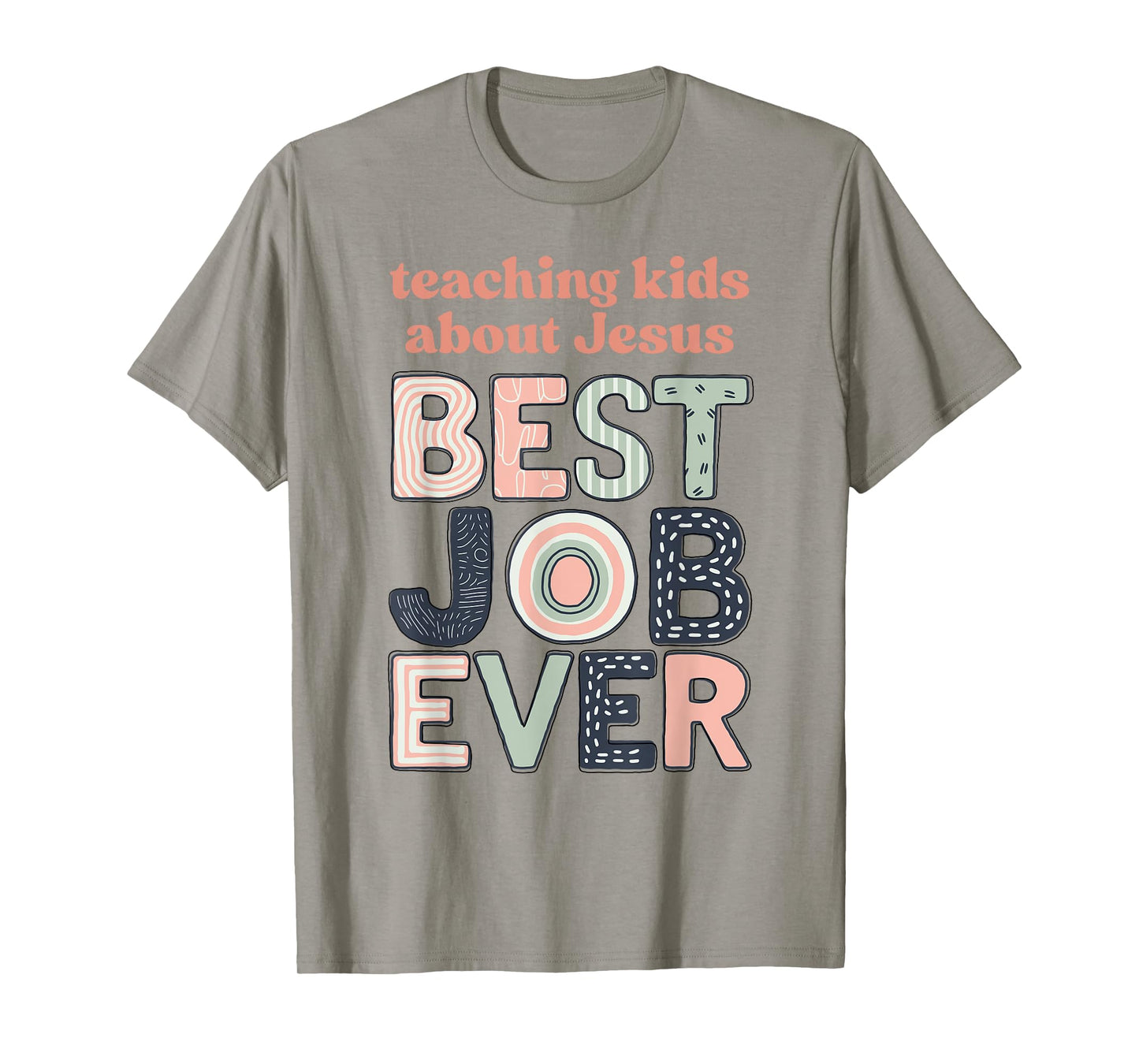 Retro Cute Teaching Kids About Jesus Best Job Ever Women T-Shirt