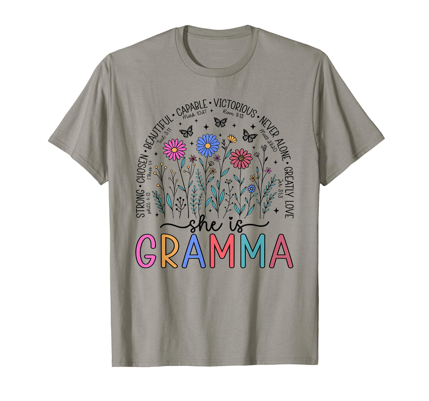 She is Gramma Christian Mother's Day Religious Grandma T-Shirt