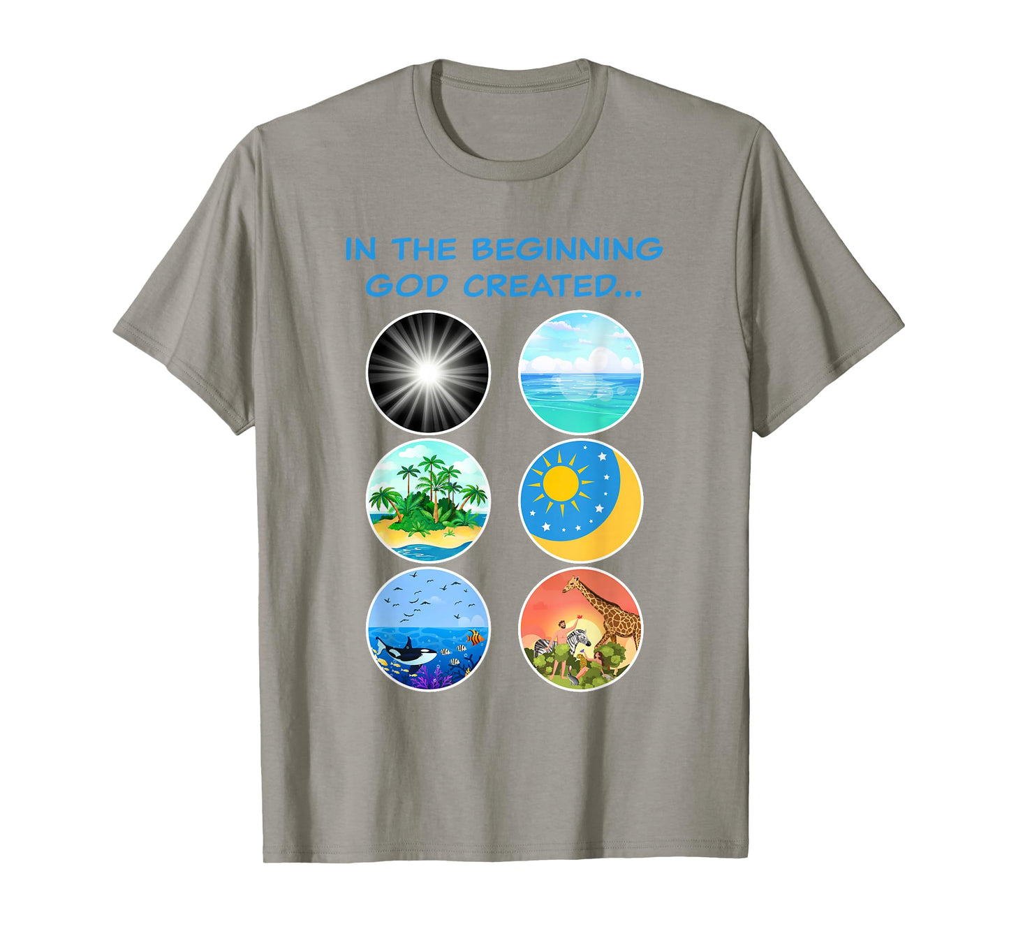 In The Beginning GOD Created: School Teacher & Kids Creation T-Shirt