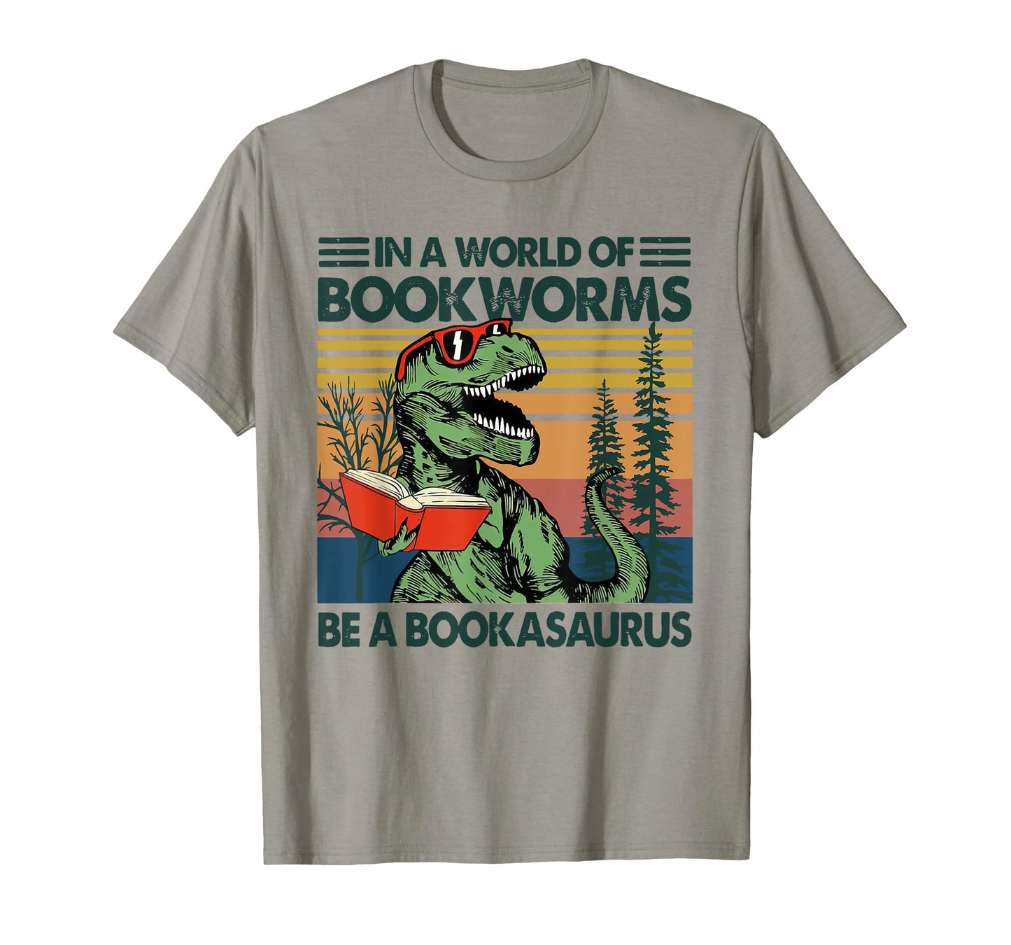 In A World Of BookWorms Be A BookAsaurus Vintage T-Shirt