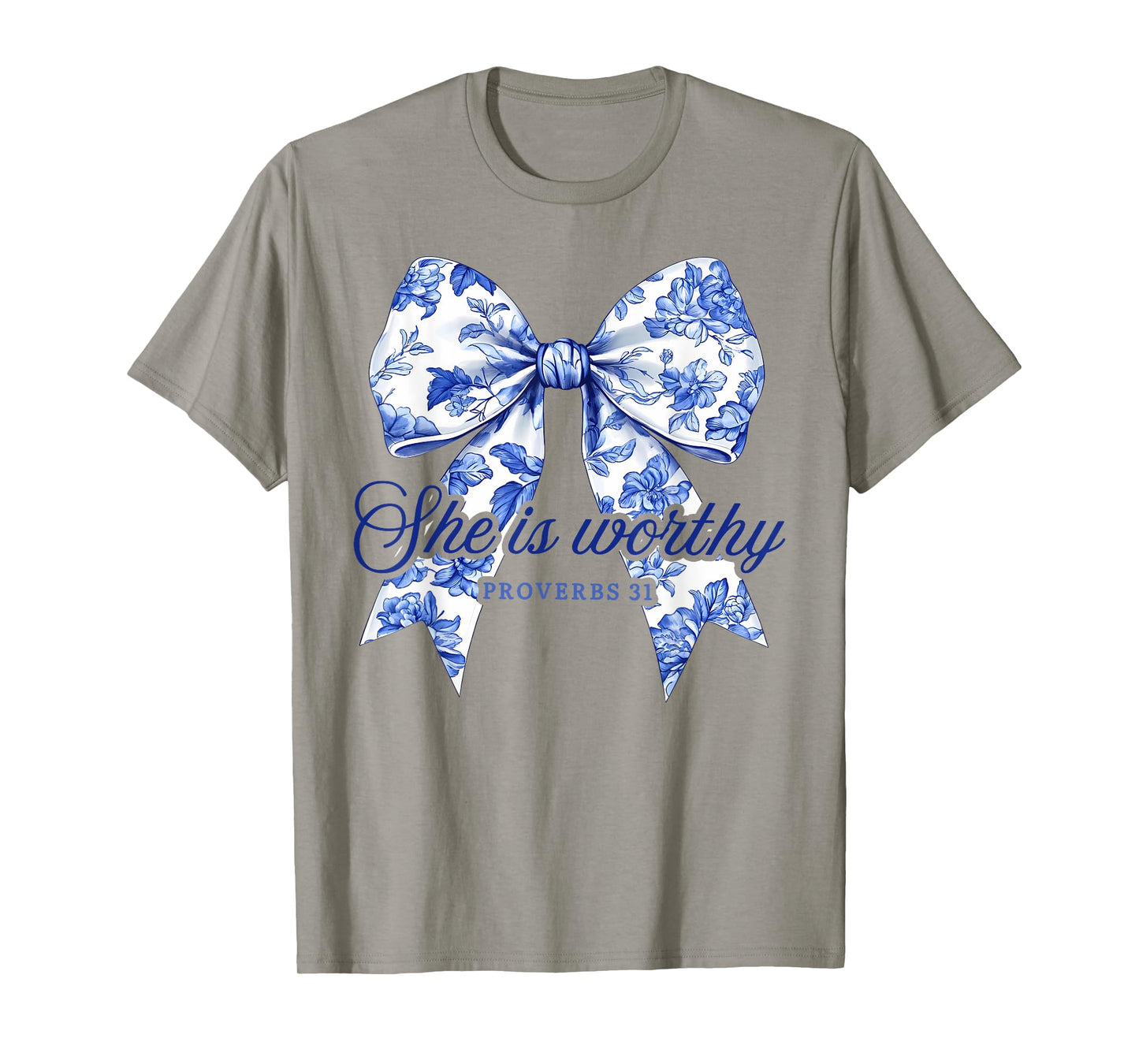 She is Worthy Christian Coquette Religious Faith Proverbs 31 T-Shirt