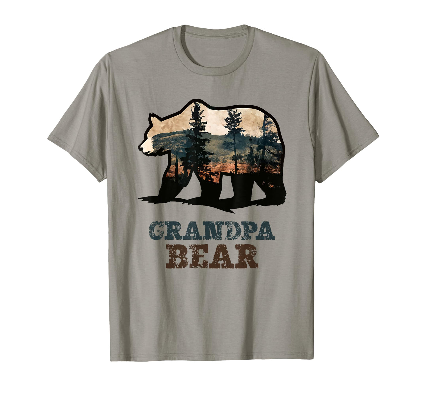 Grandpa Bear Vintage Retro Funny T-Shirt