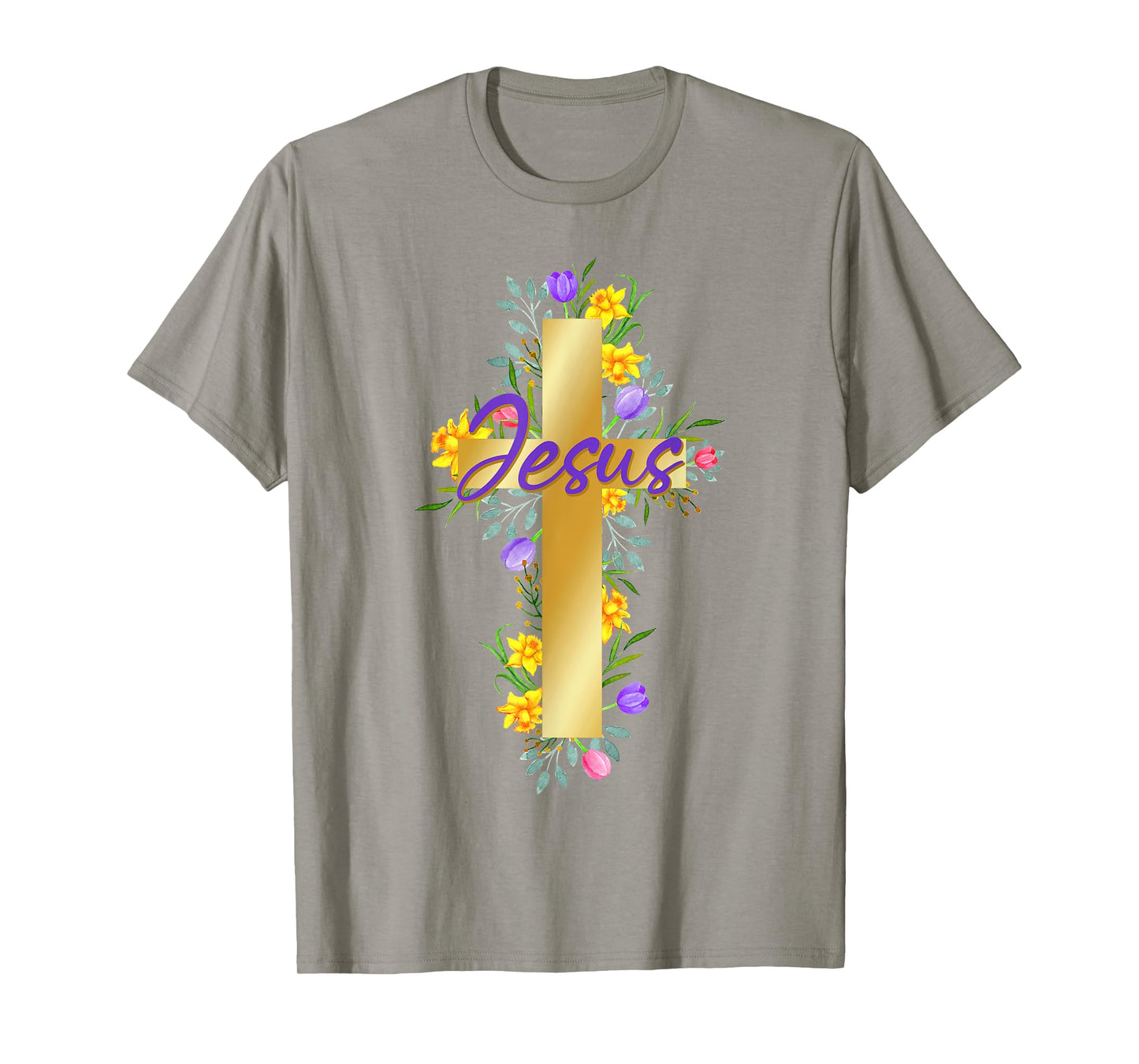 Christian Faith Design Beautiful Spring Cross T-Shirt