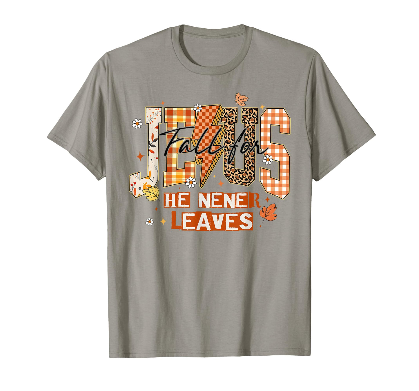 Thanksgiving Fall for Jesus Christian Cross Religious T-Shirt