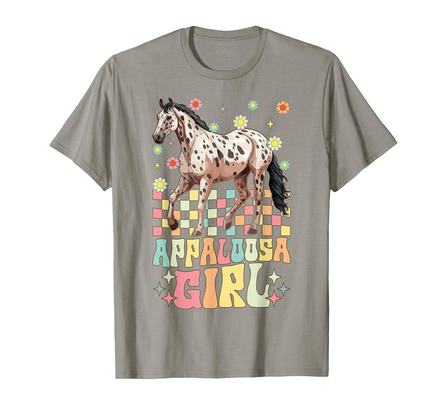 Appaloosa Girl Groovy Horse Girl T-Shirt