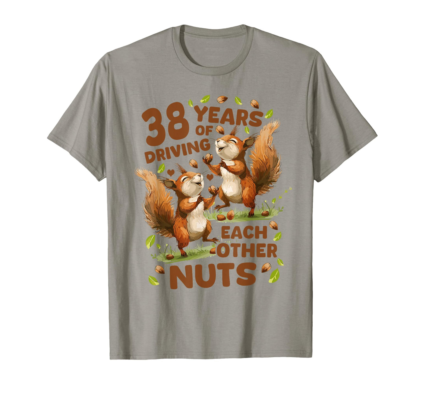 38 Years Of Driving Each Other Nuts 38th Wedding Anniversary T-Shirt