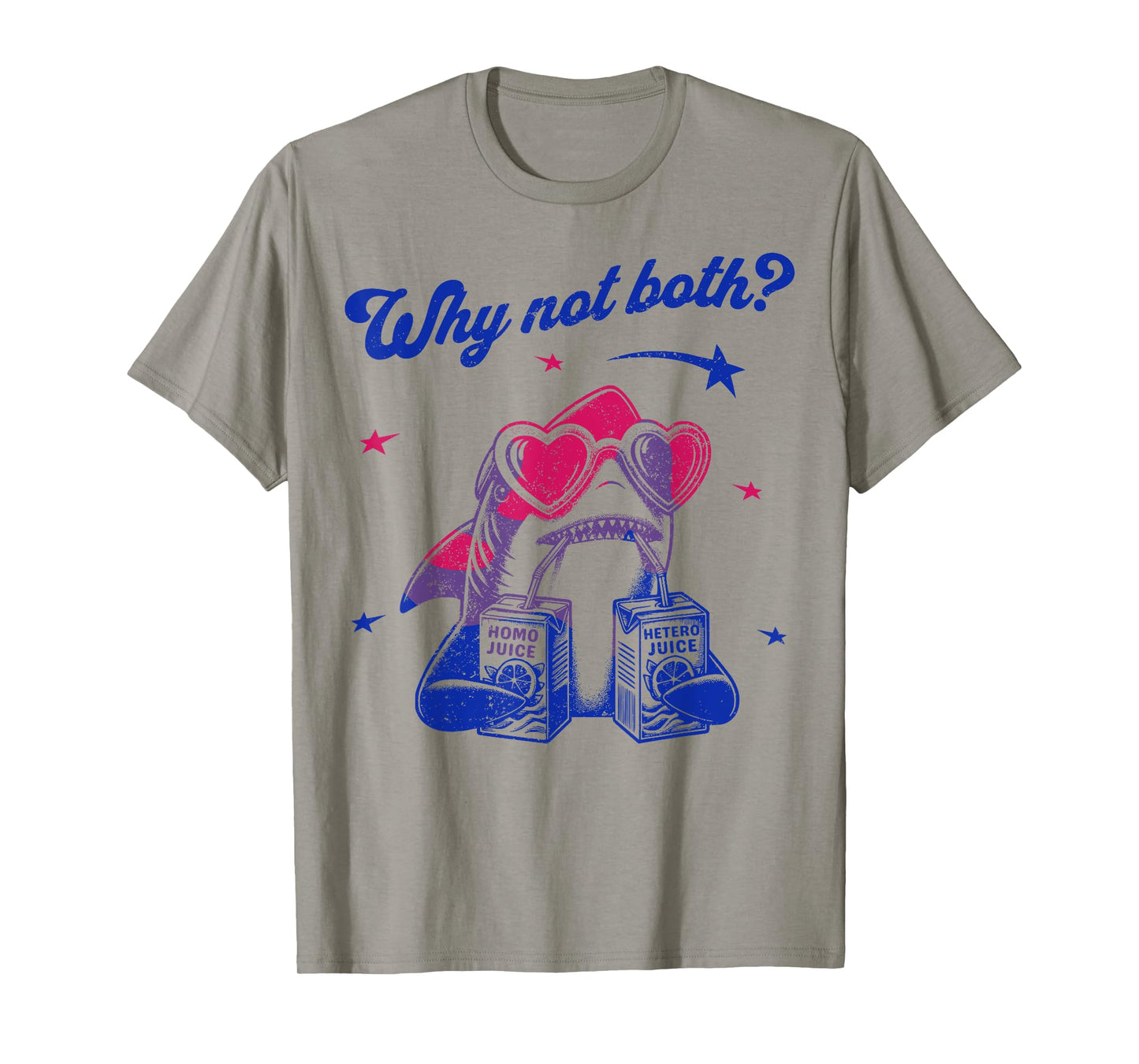 Why Not Both Funny Shark Ally Bisexual LGBTQ Gay Pride Month T-Shirt