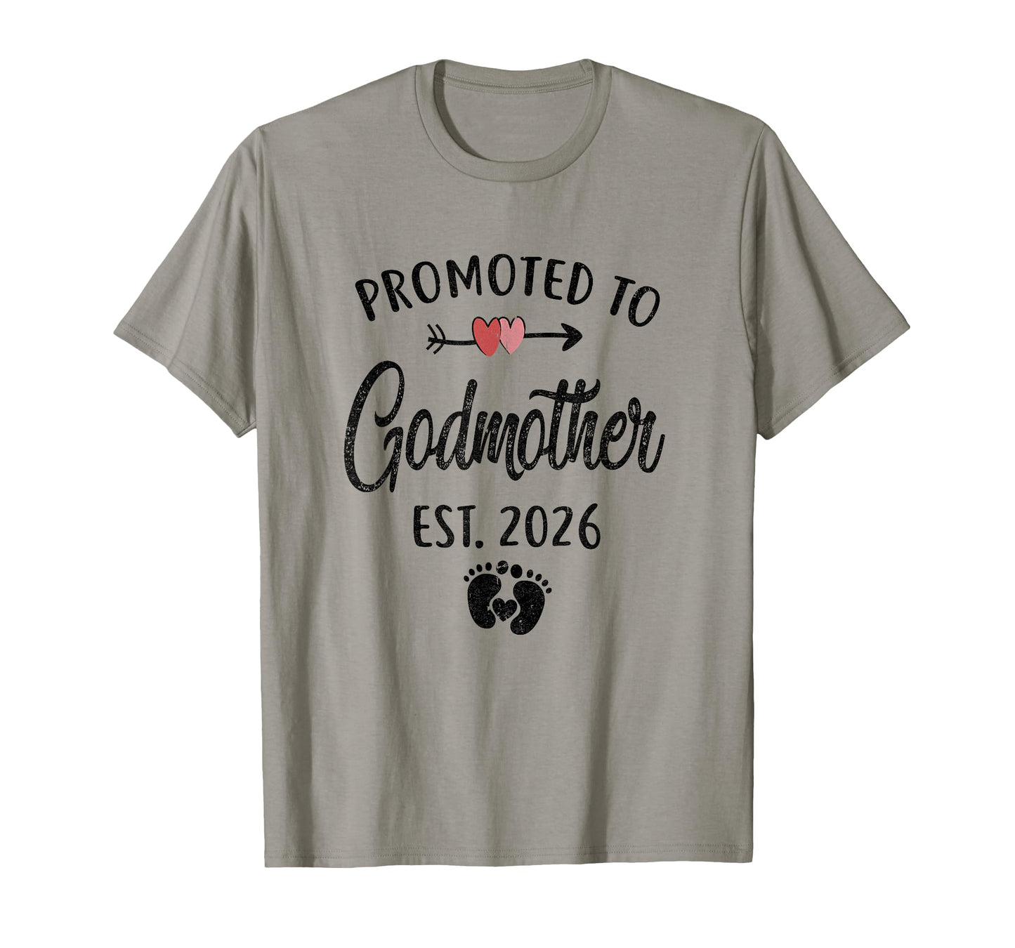 Promoted To Godmother Est 2026 First Time Mothers Day T-Shirt