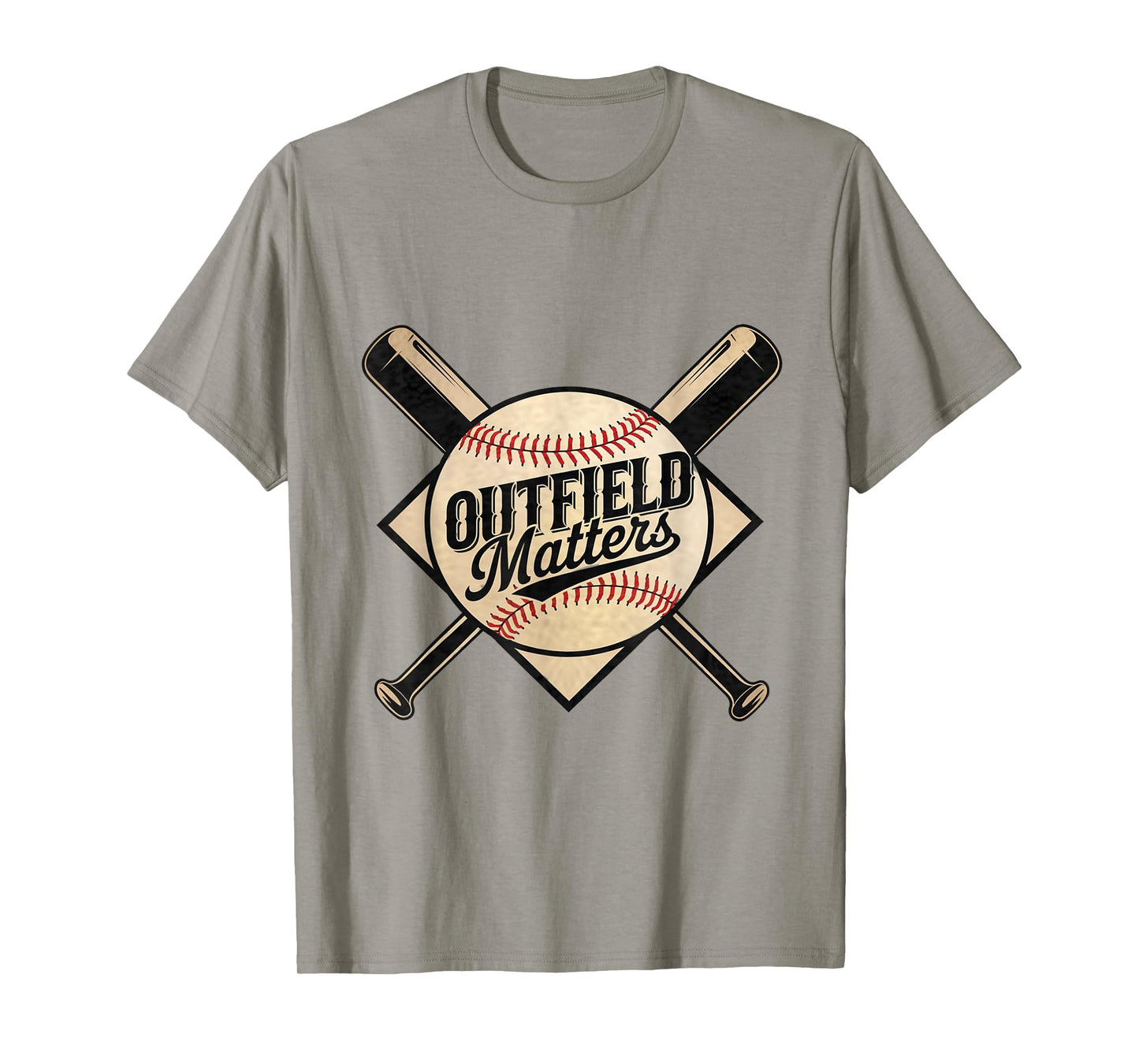 Funny Baseball Quote Outfield Matters Outfielders T-Shirt