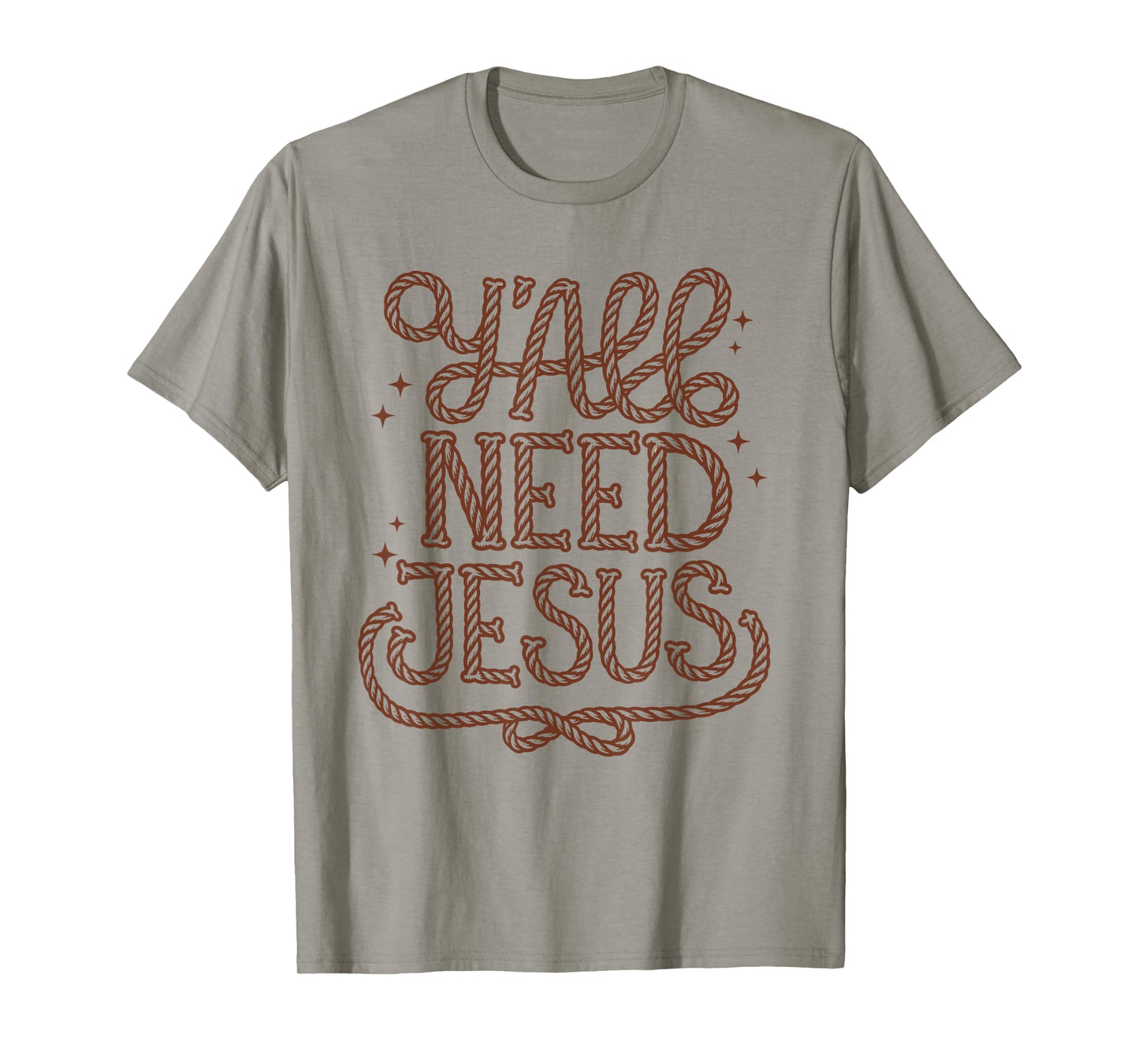 Y'all Need Jesus Faith Western Christian Cowboy Cowgirl Teen T-Shirt