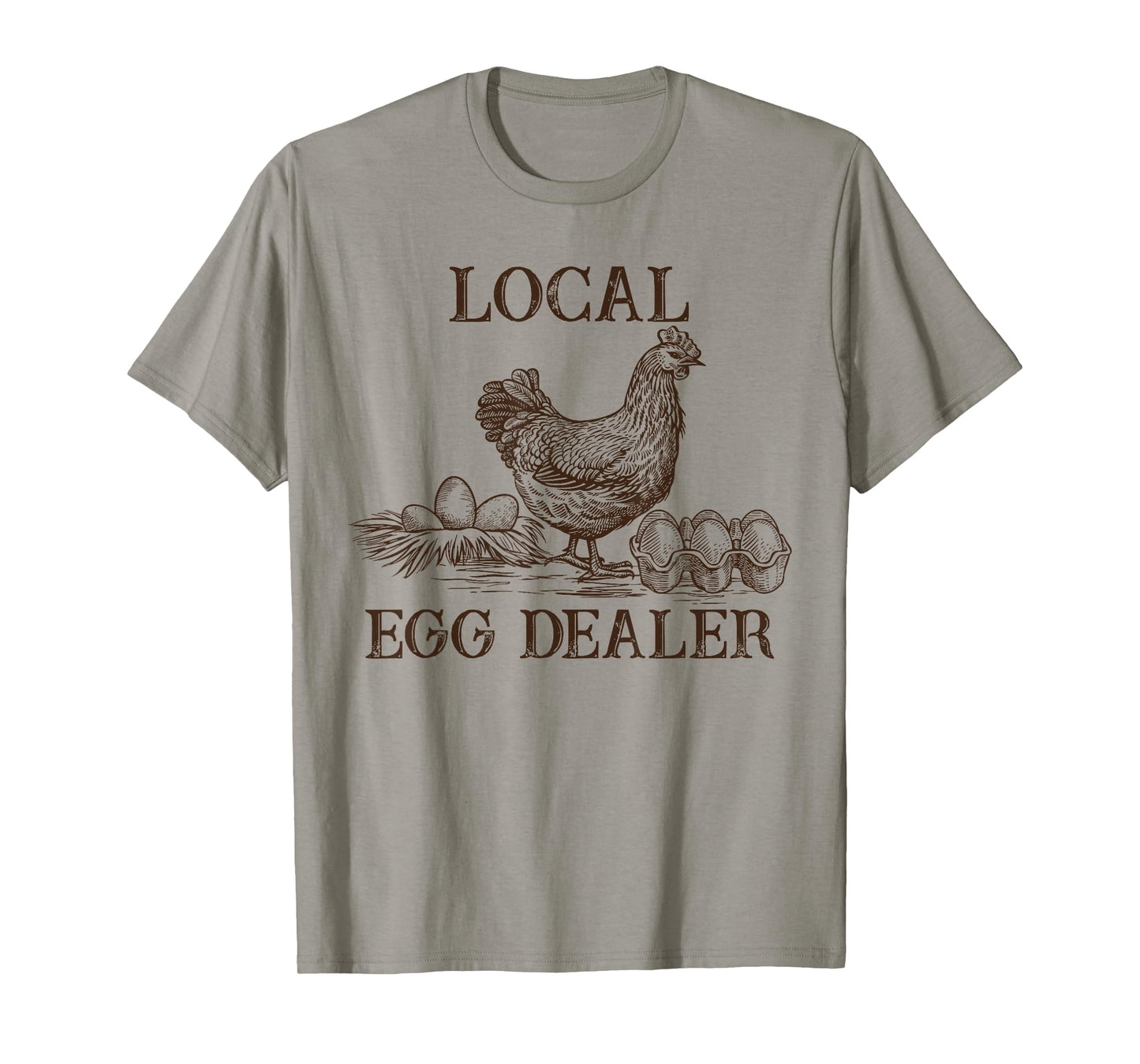 Local Egg Dealer Retro Chicken Funny Farmer Easter Adult Kid T-Shirt