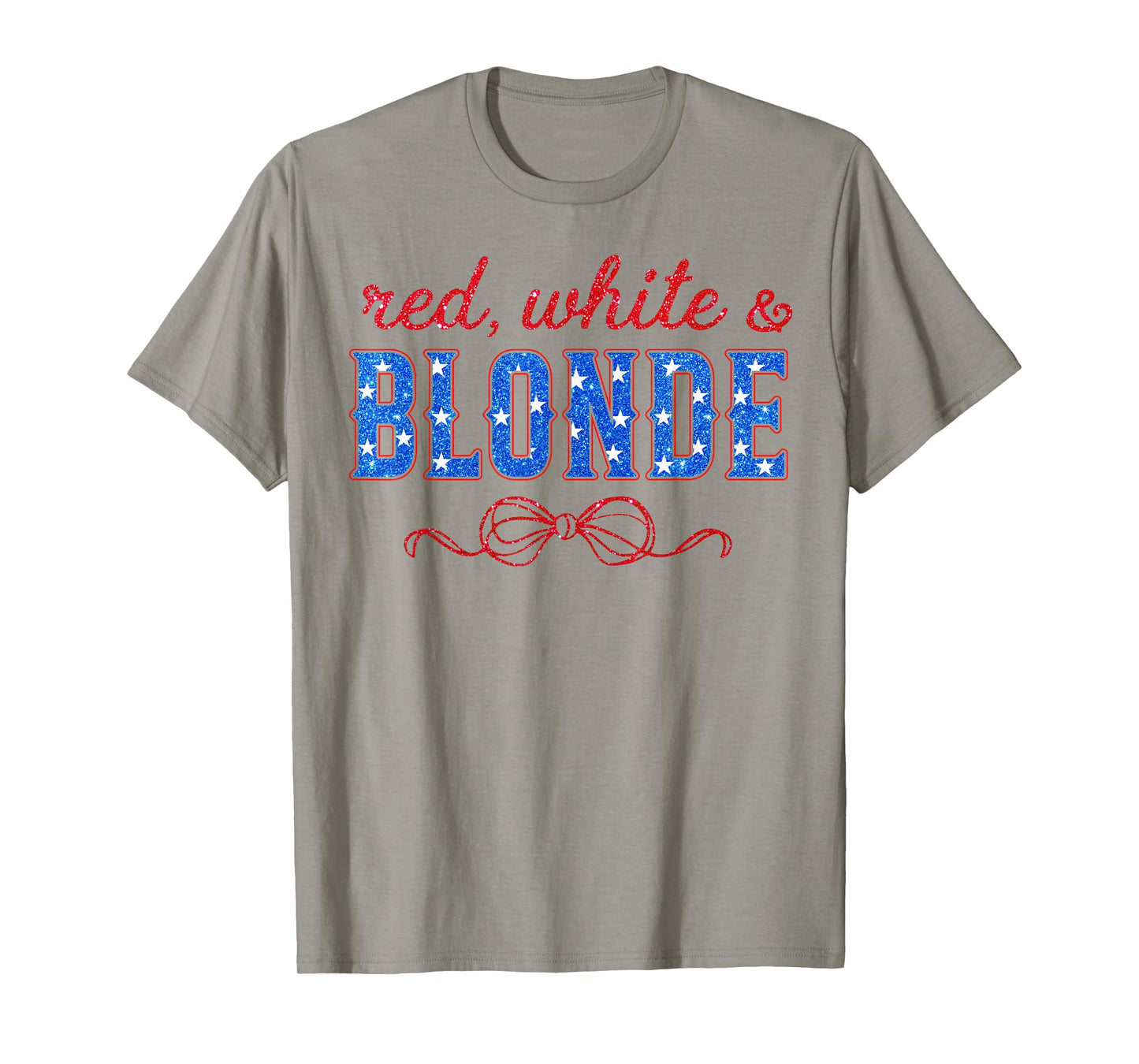 Red white and Blonde Western Country Cowgirl 4th Of July T-Shirt