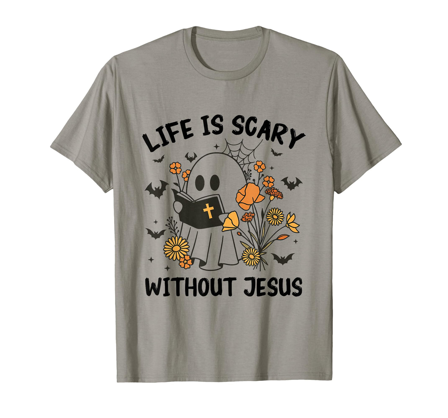 Life is Scary Without Jesus Christian Halloween Costume T-Shirt