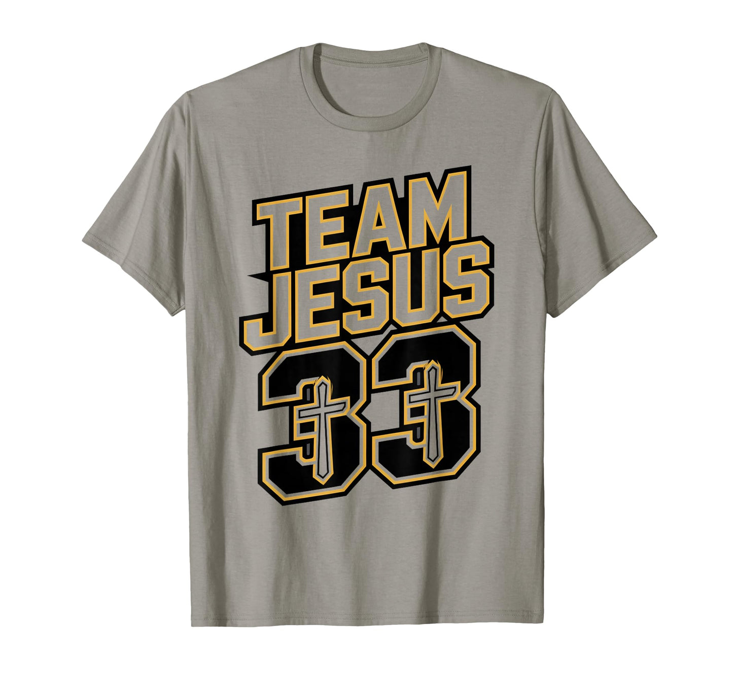 Team Jesus 33 Shirt – Christian Faith Jersey Style Tee T-Shirt