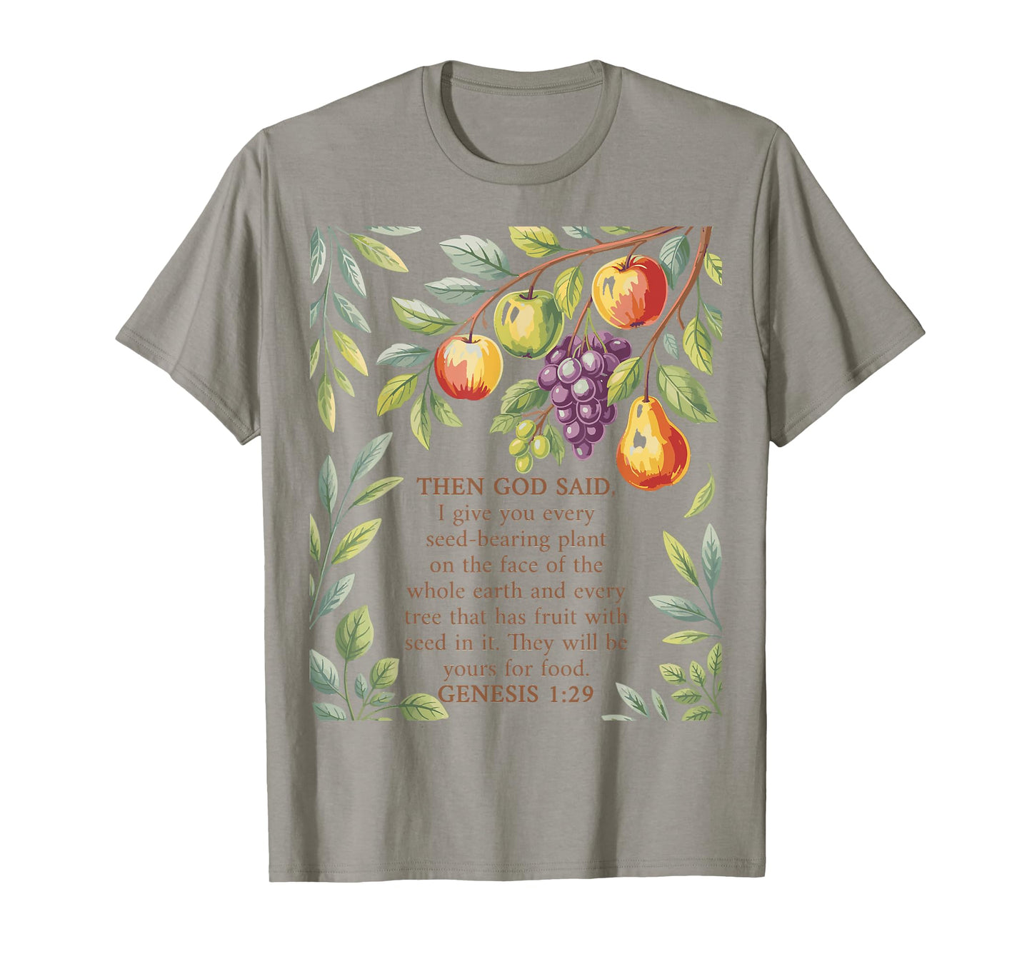 Genesis 1:29 Plant Based Diet Vegan Bible Verse T-Shirt
