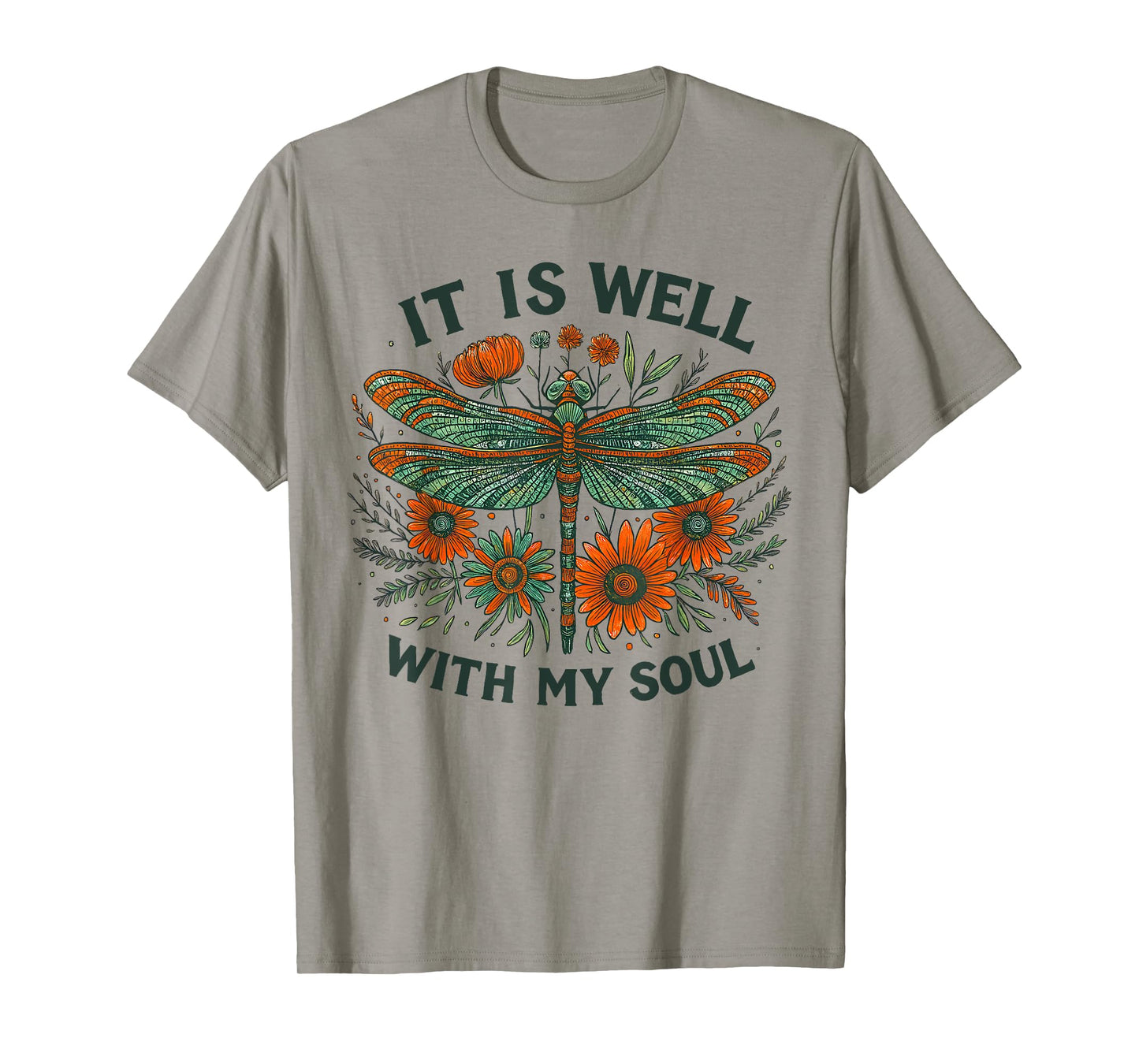 It Is Well With My Soul Floral Christian God T-Shirt