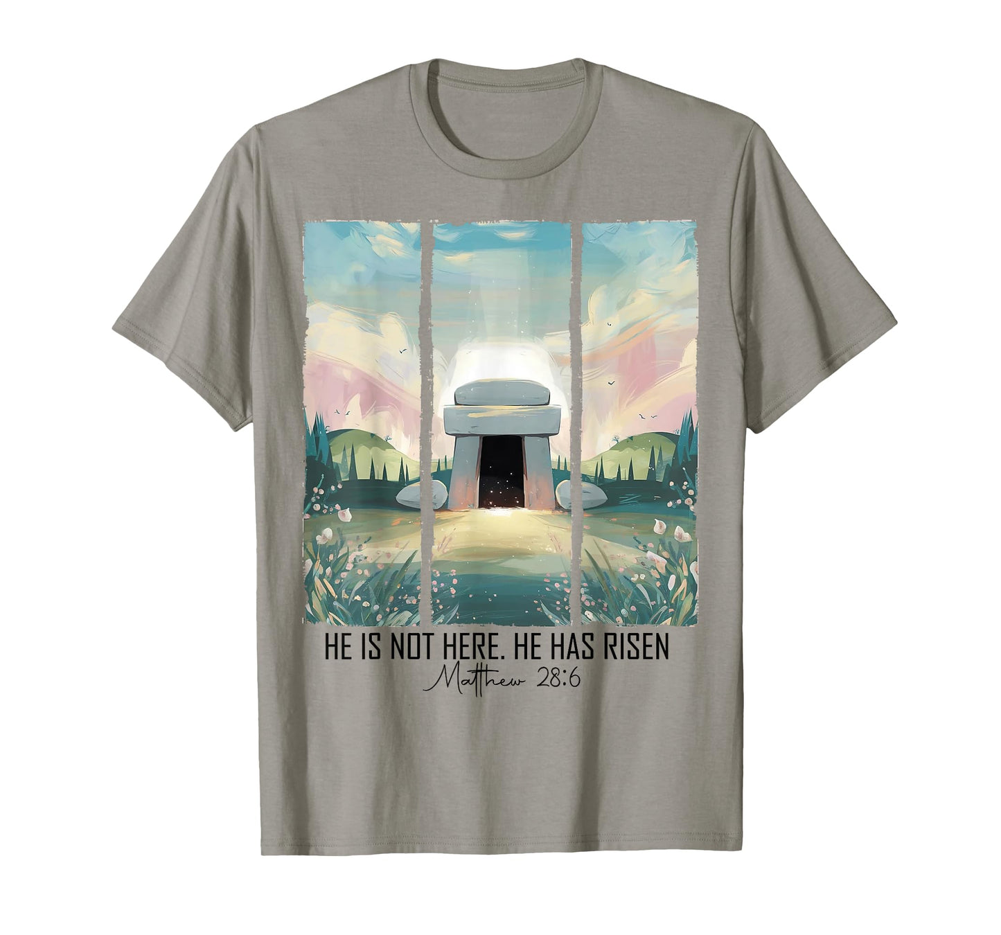 He Is Risen Easter Christian Empty Tomb Jesus Resurrection T-Shirt