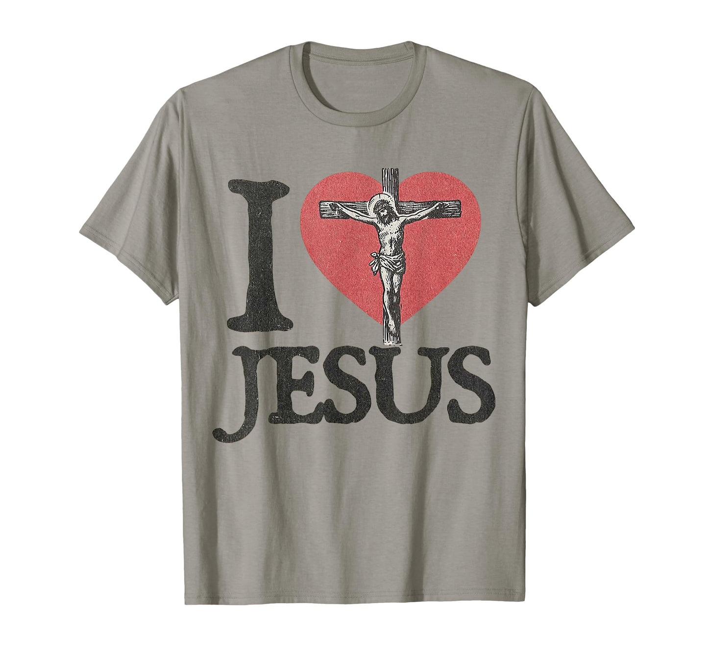 I Love Jesus Vintage Faith-Based T-Shirt