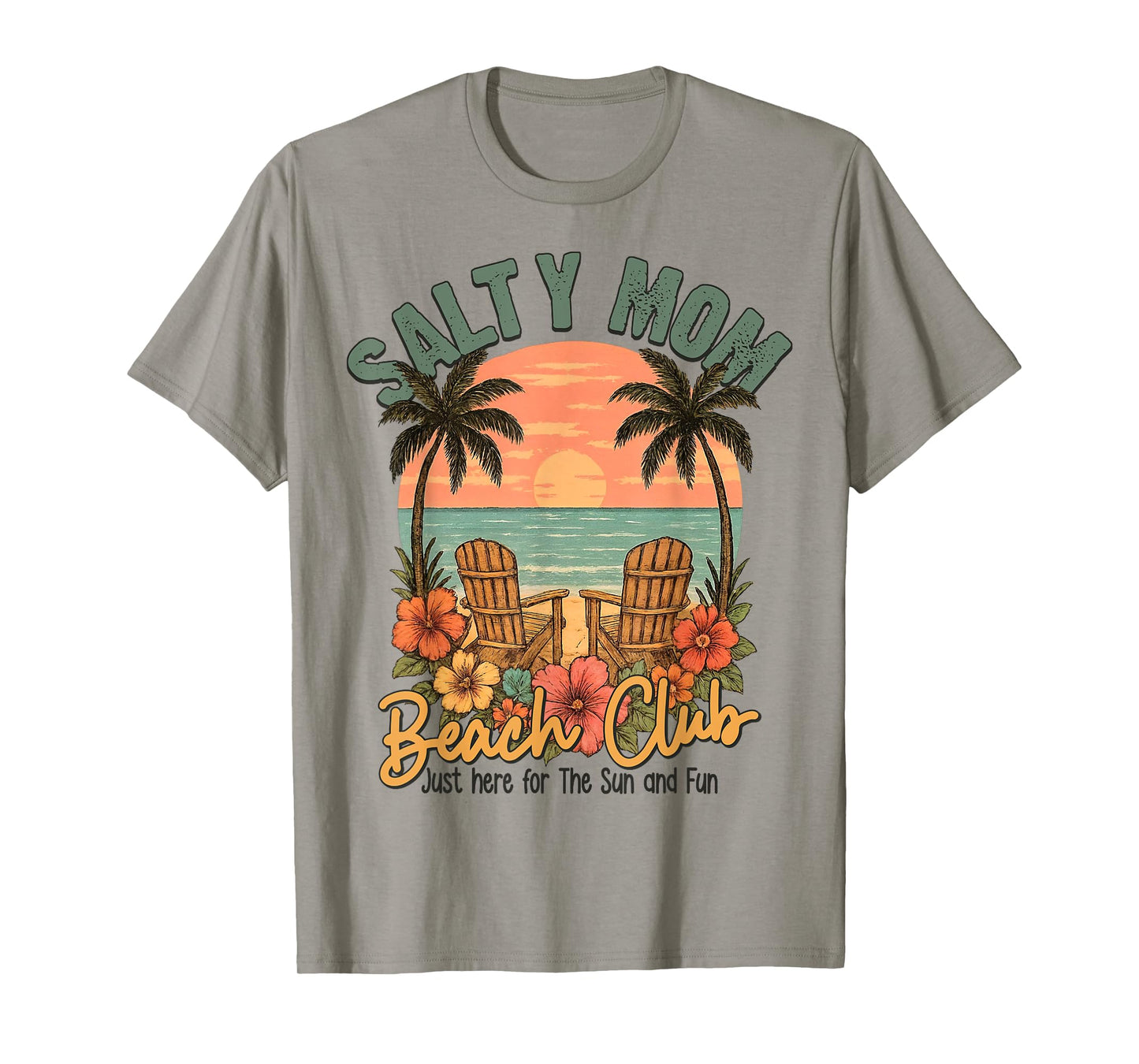 Summer Vacation Salty Mom Beach Summer Vibes T-Shirt
