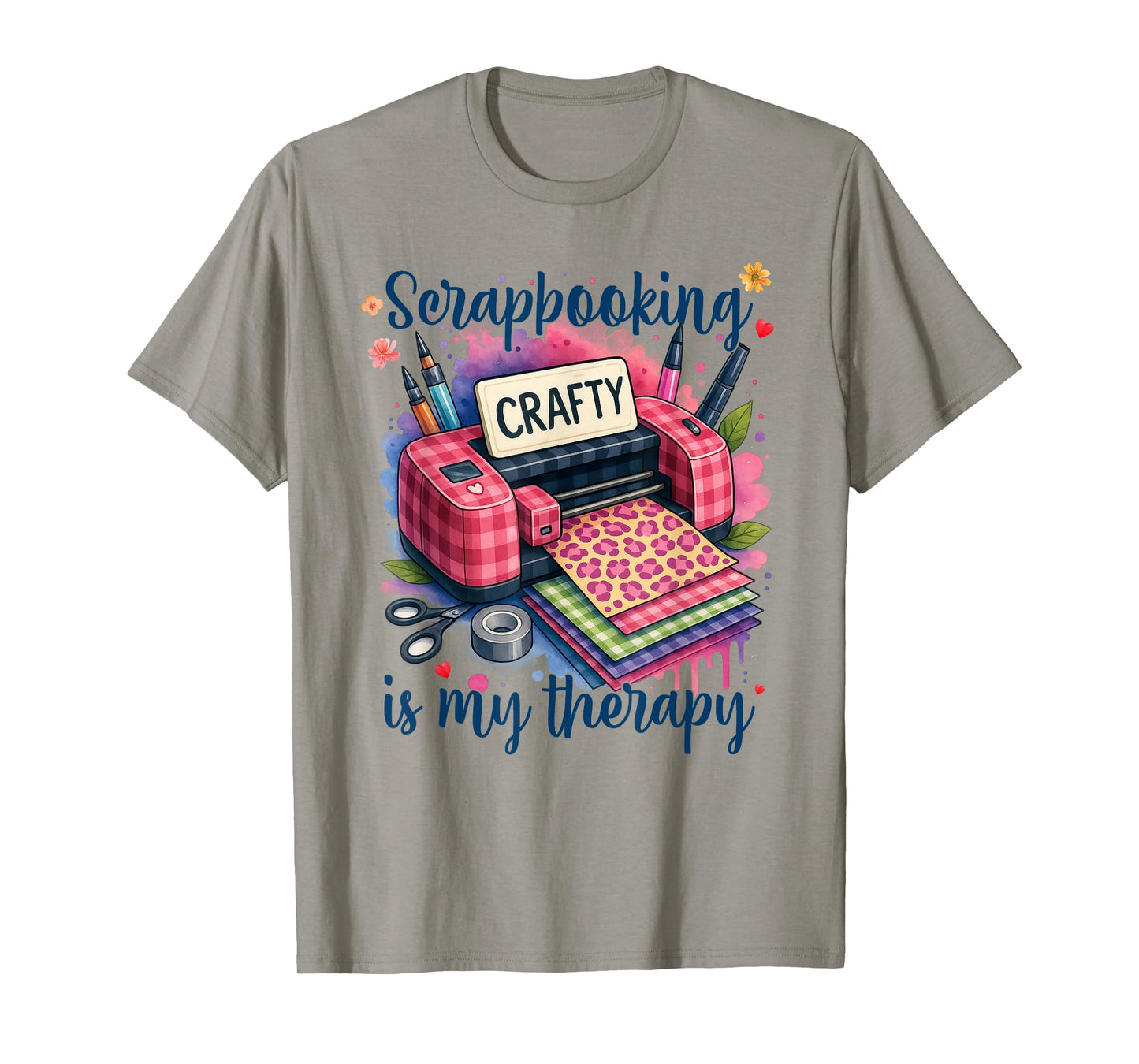 Scrapbooker Scrapbooking Crafting Scrapbooking Is My Therapy T-Shirt
