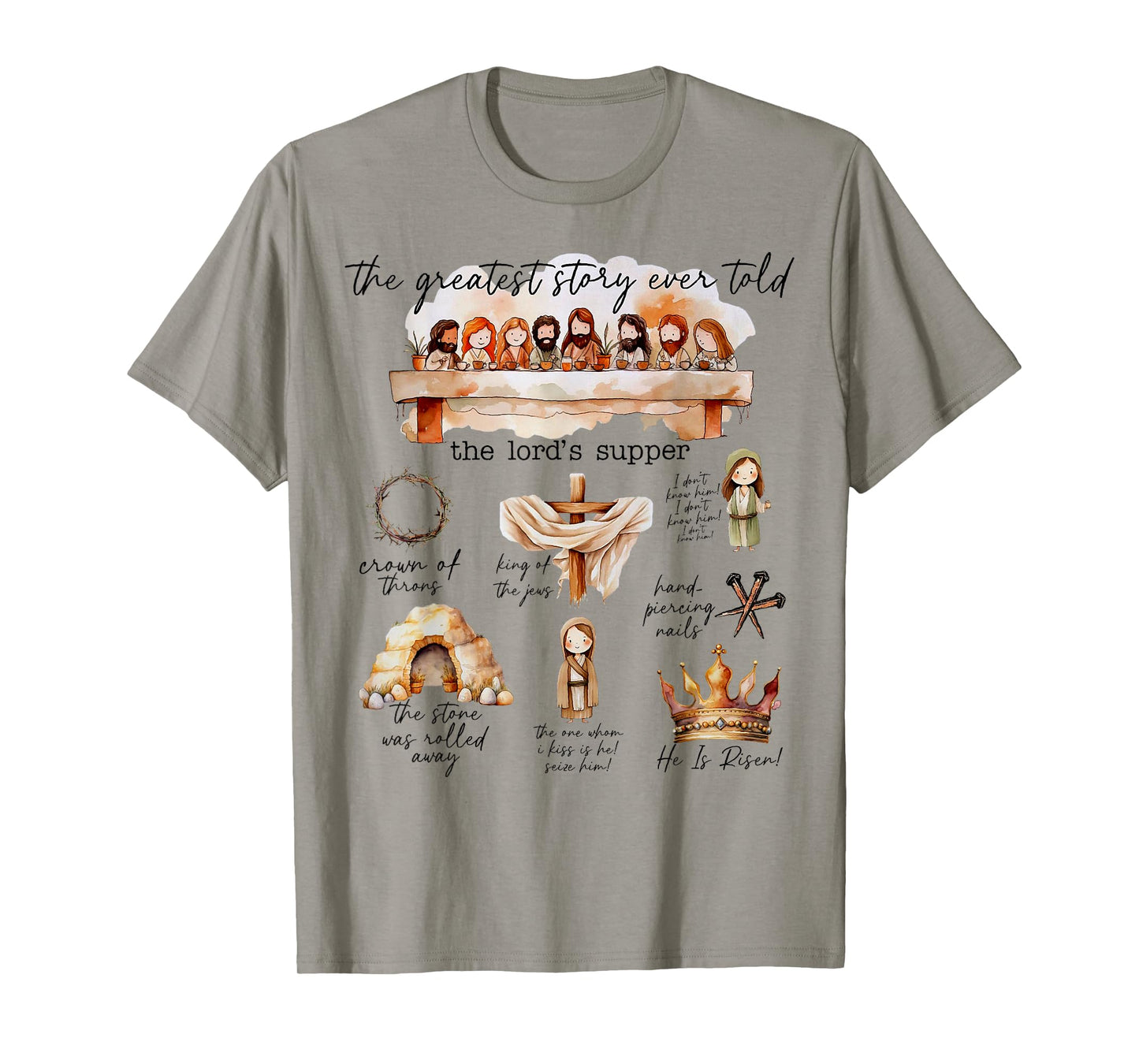 Easter Story The Greatest Story Ever Told Christian Easter T-Shirt
