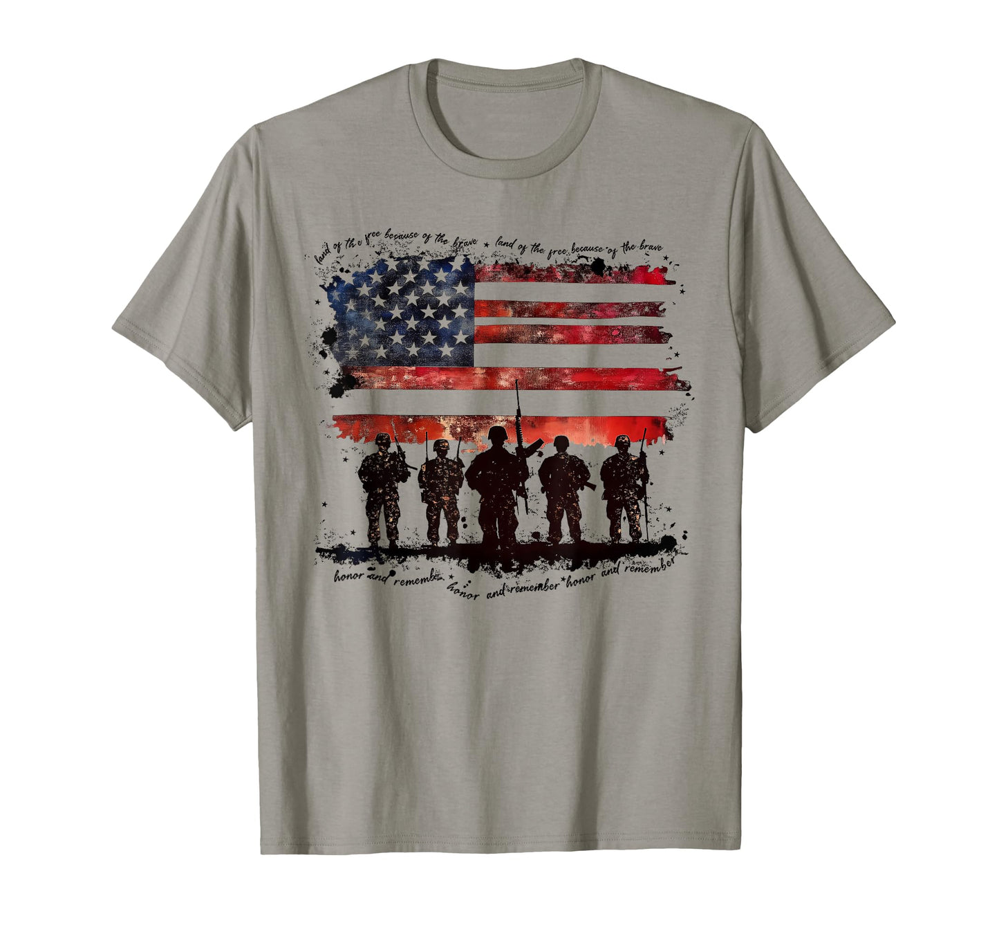 Memorial Day Land Of The Free Because Of Brave American Flag T-Shirt